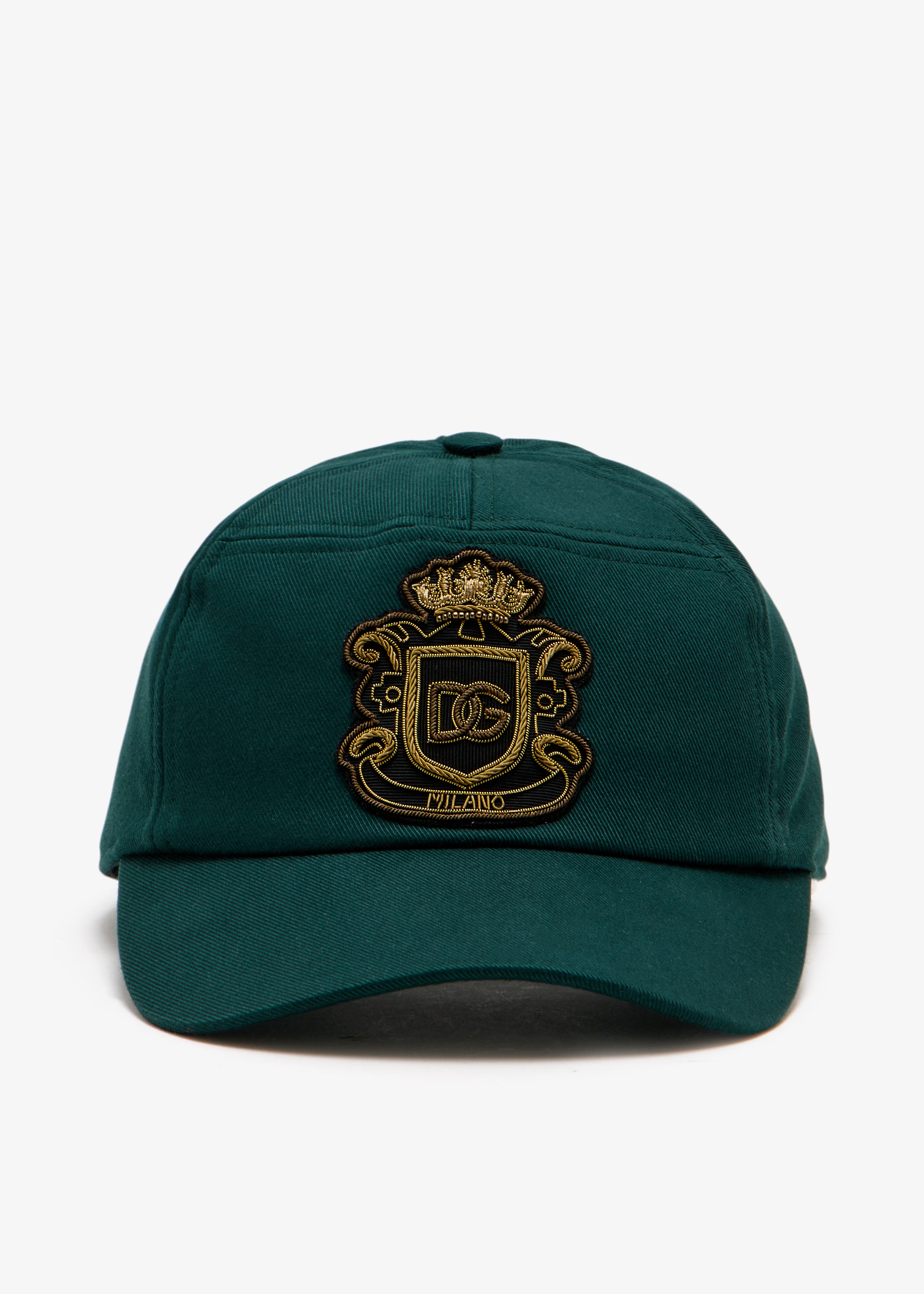 

Cotton gabardine baseball cap, Green