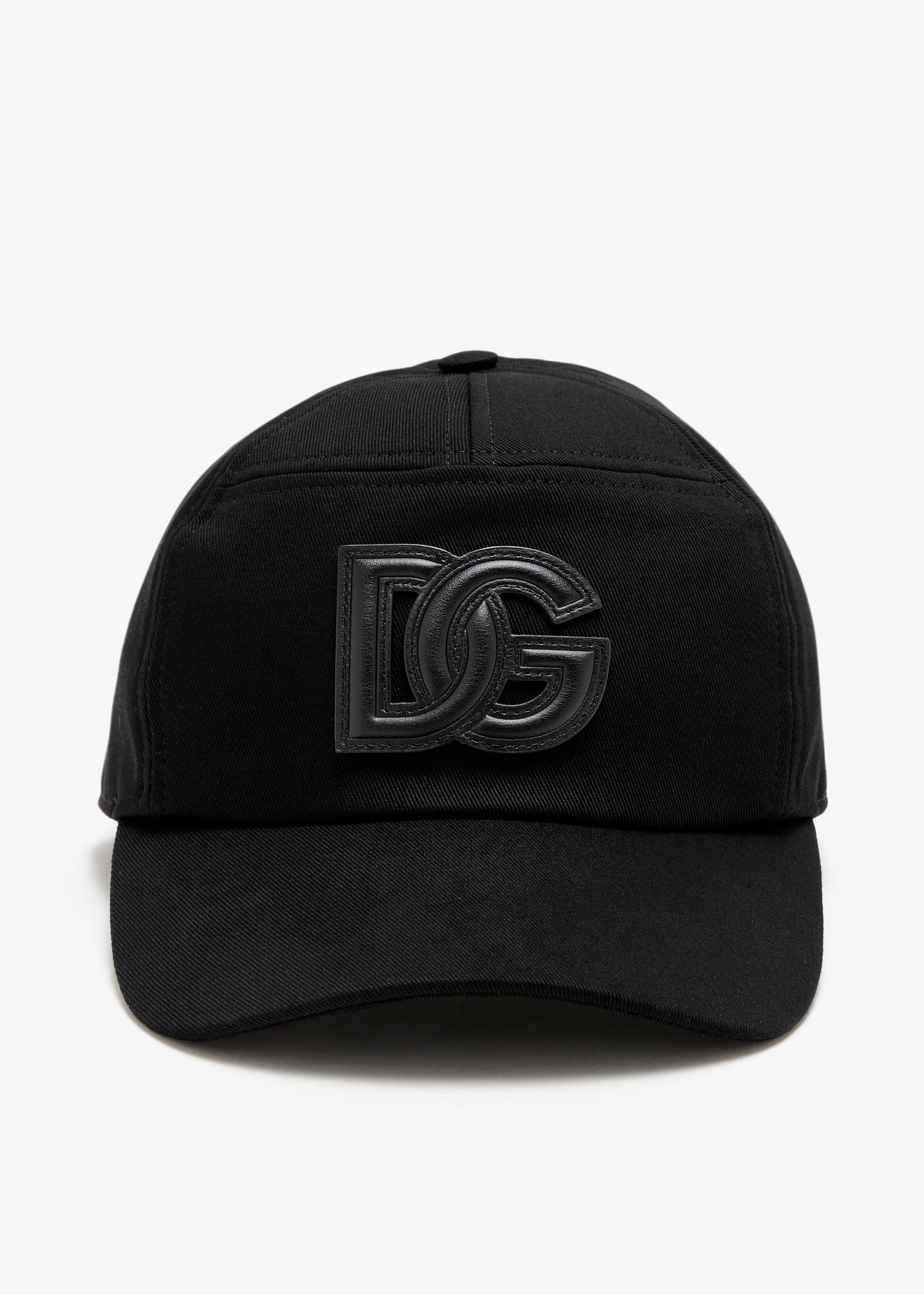 

Cotton drill baseball cap, Black