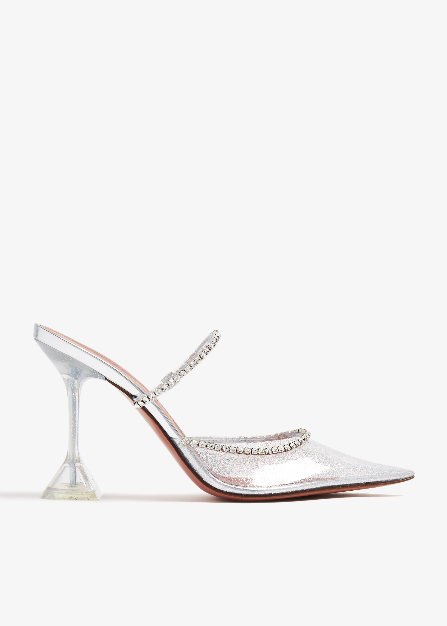 

Gilda Glass mules, Neutral