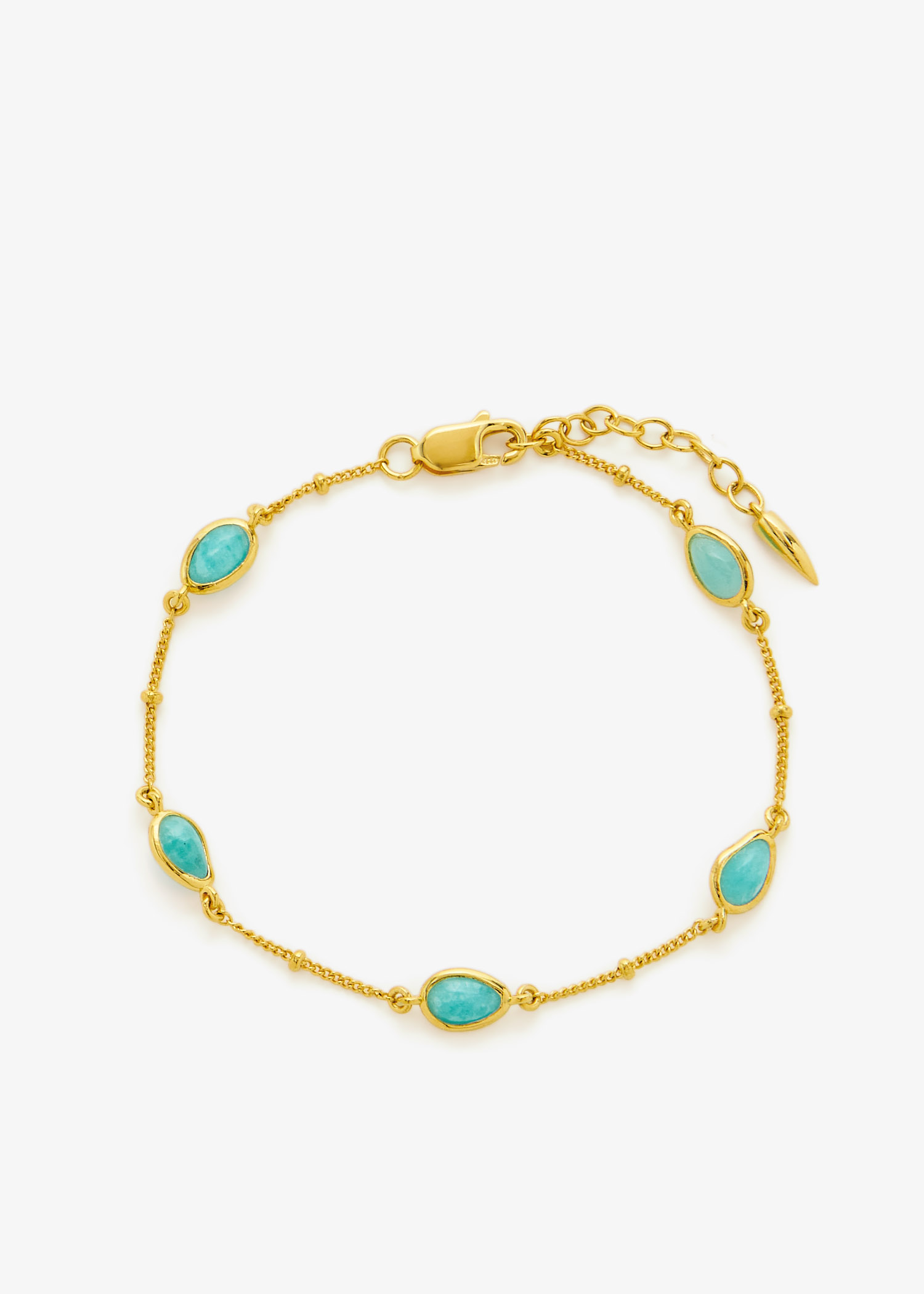 

Magma gemstone charm bracelet, Gold