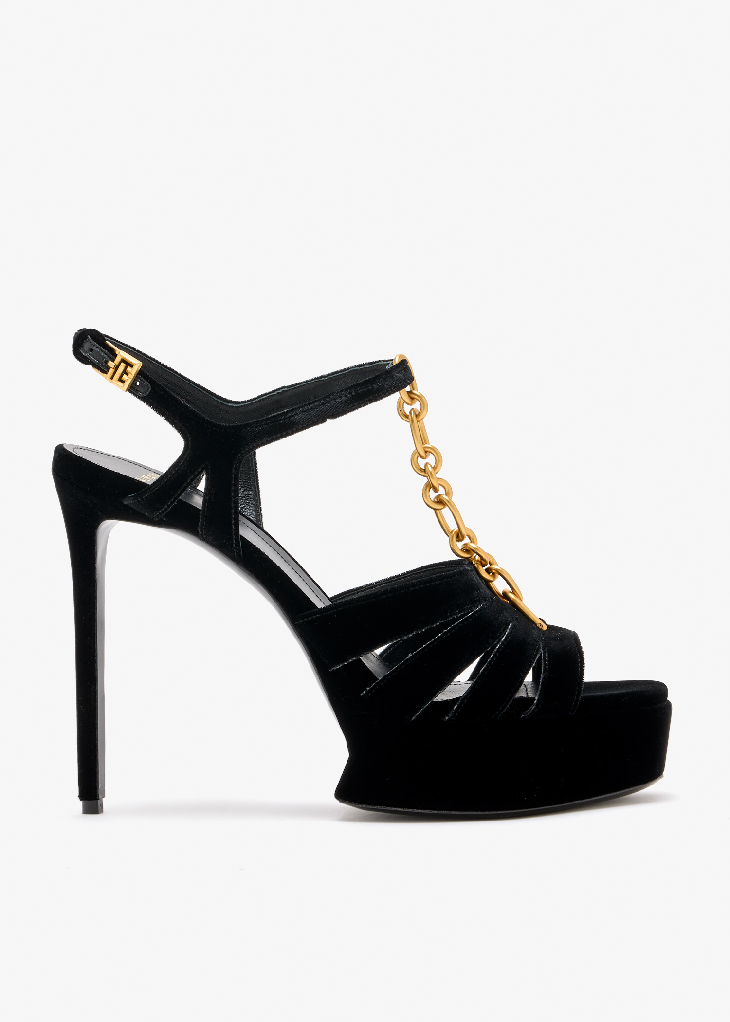 

Sync platform sandals, Black
