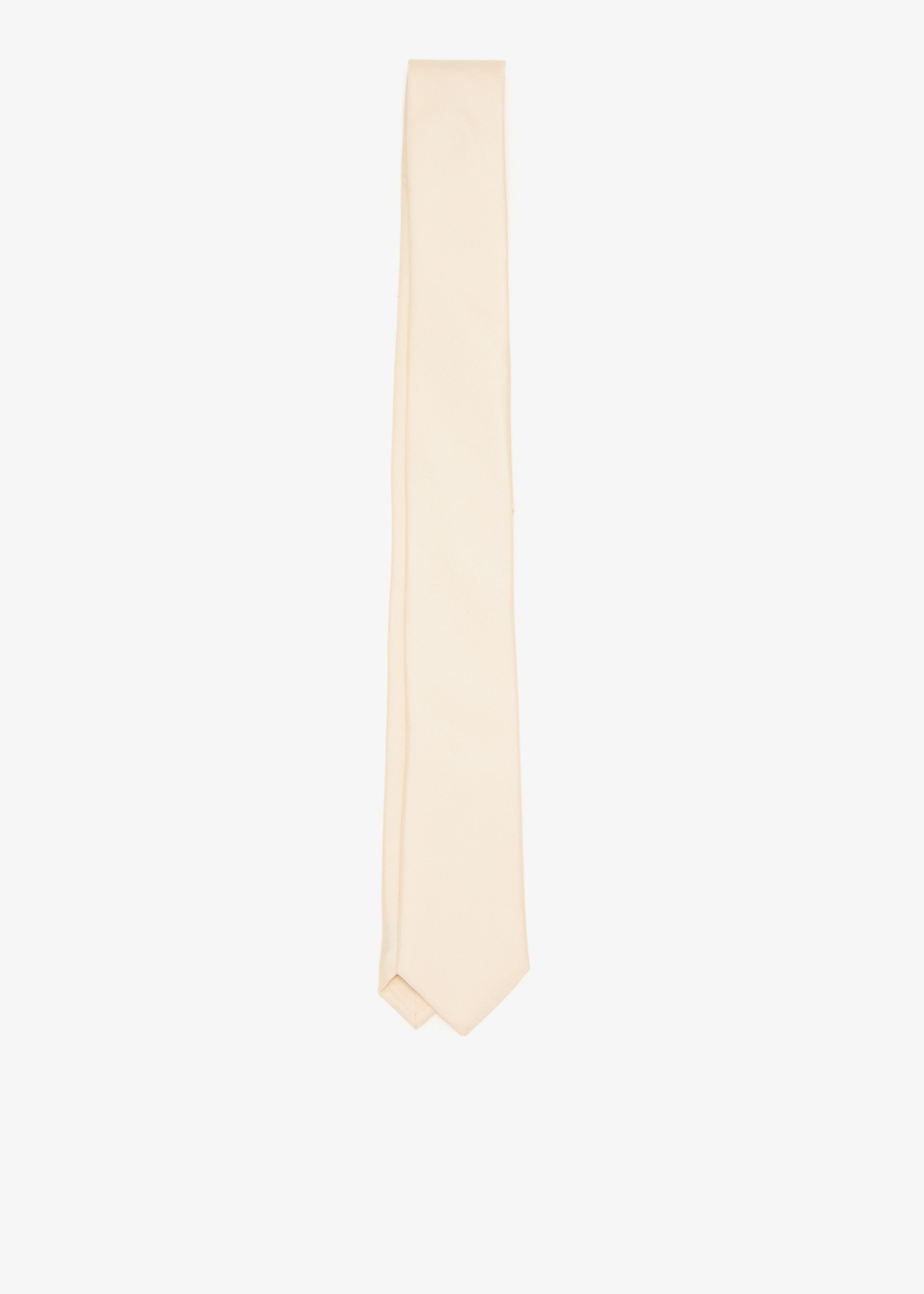 

Silk twill tie, Cream