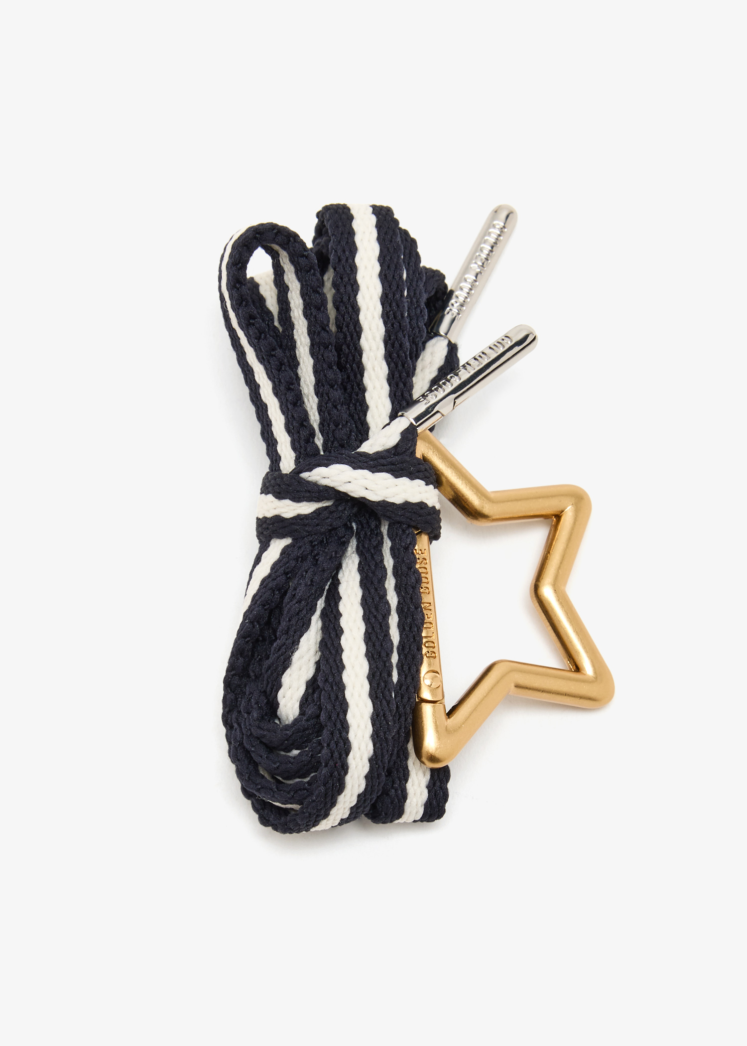 

Skin 2.0 striped laces with charms, Black