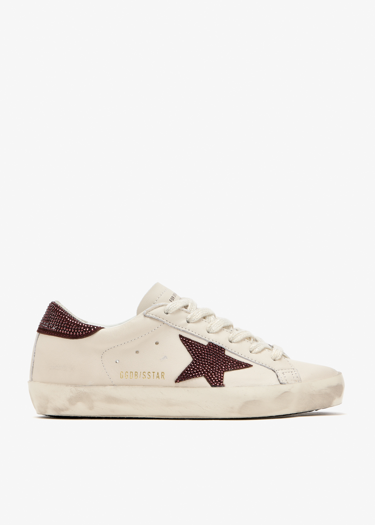 

Super Star Crystal embellished sneakers, Cream