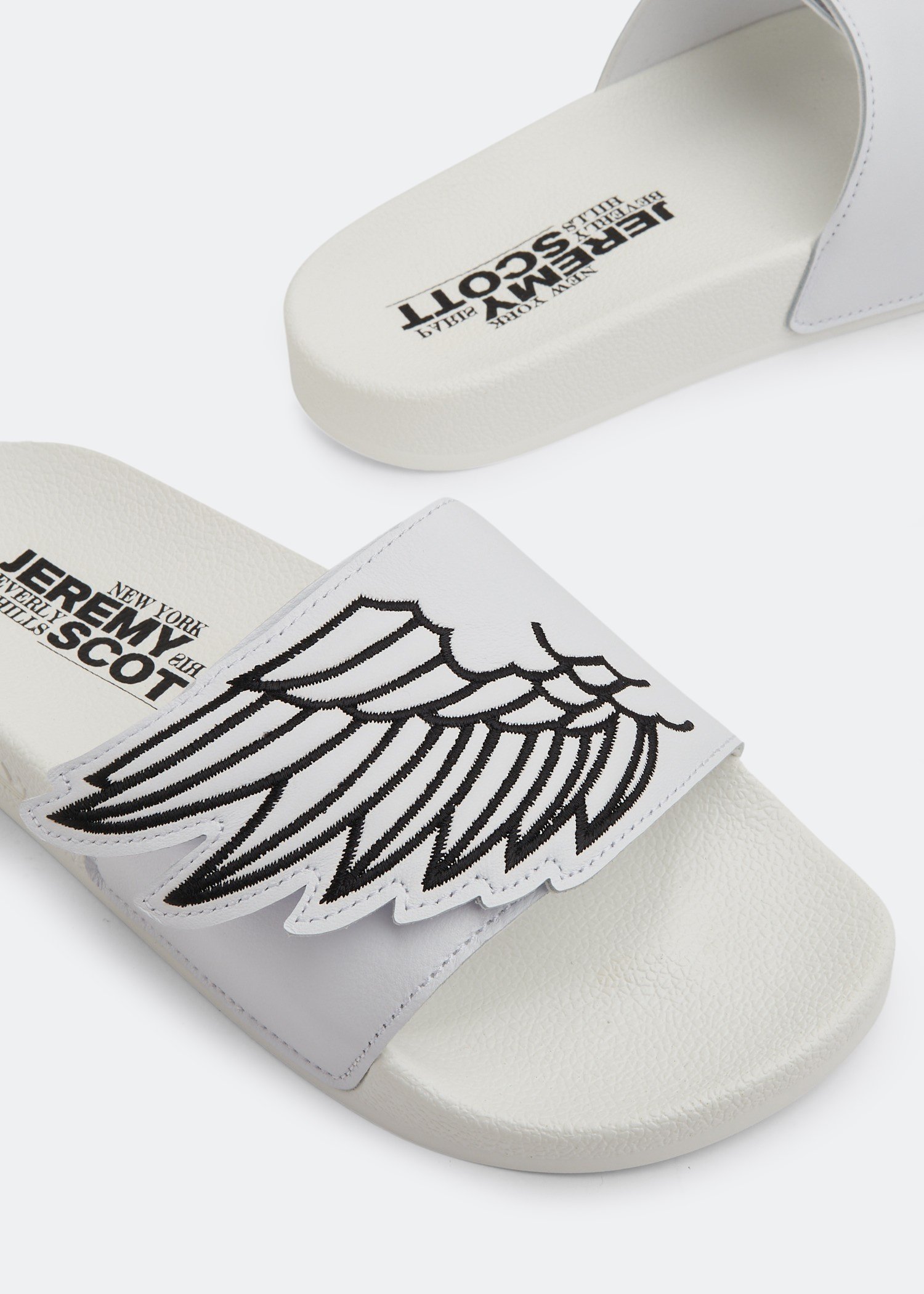 

x Jeremy Scott JS Wings Adilette slides, White