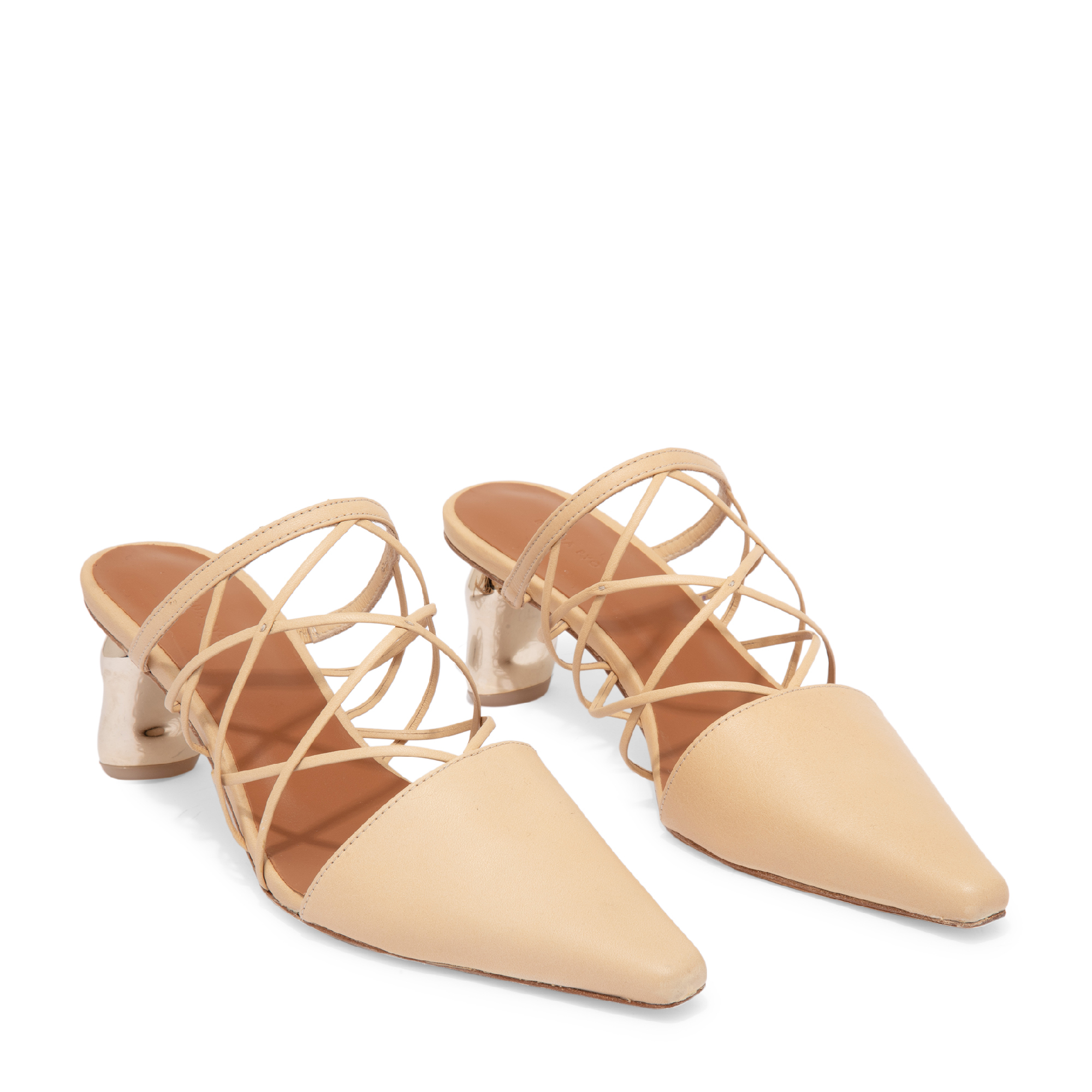 

Lisa mules, Beige