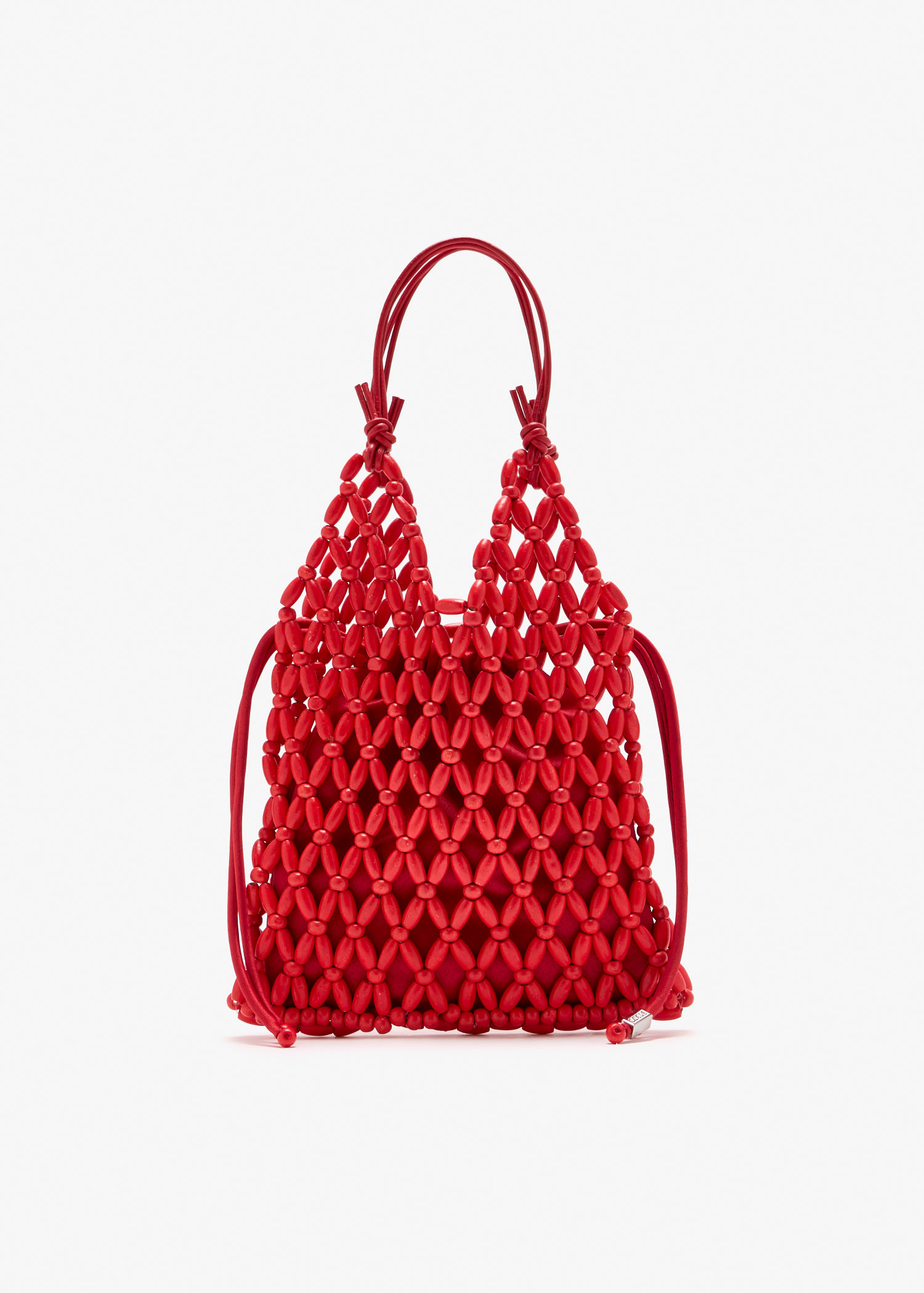 

Kelly beaded bag, Red