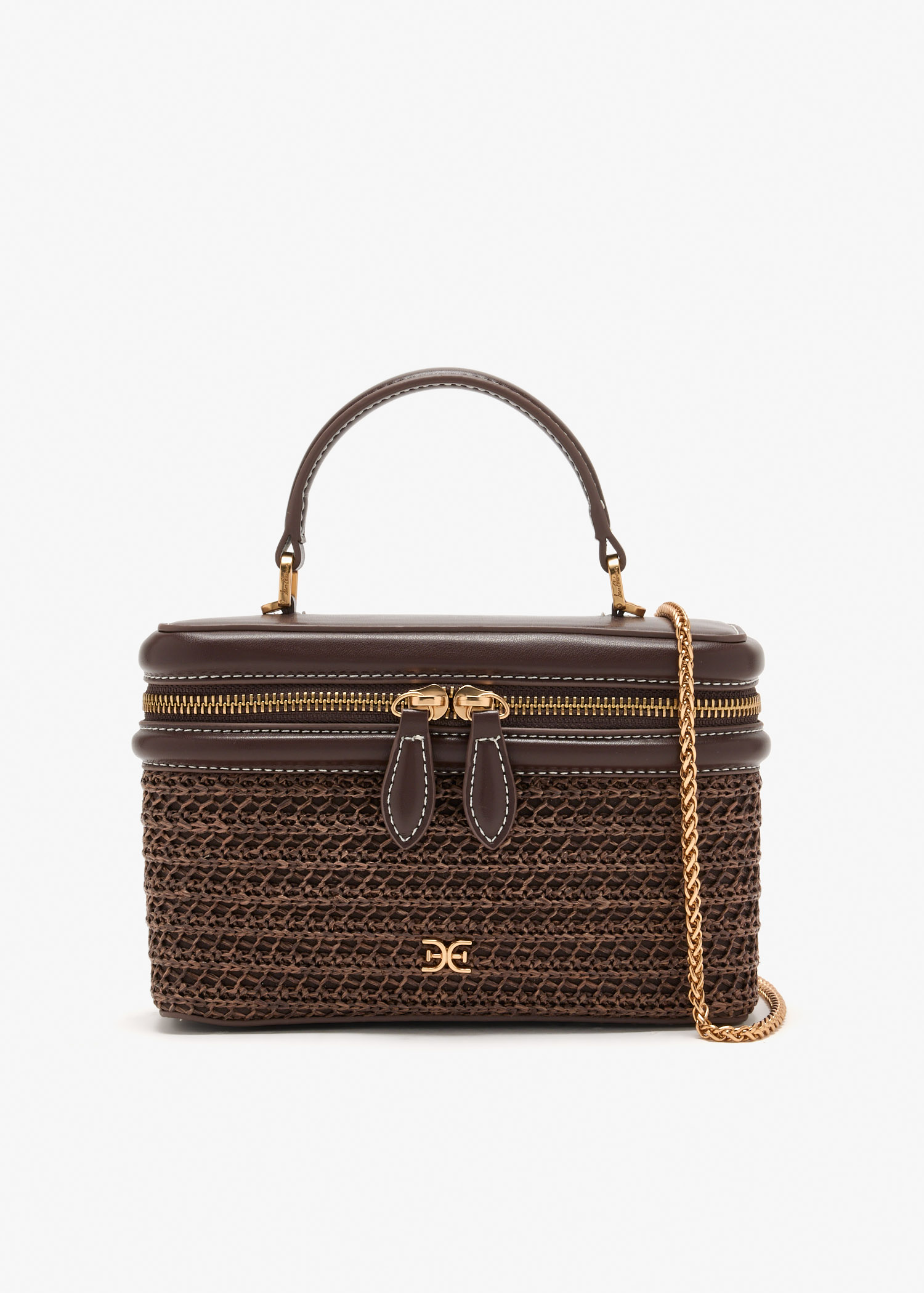 

Paige Train Case crossbody bag, Brown