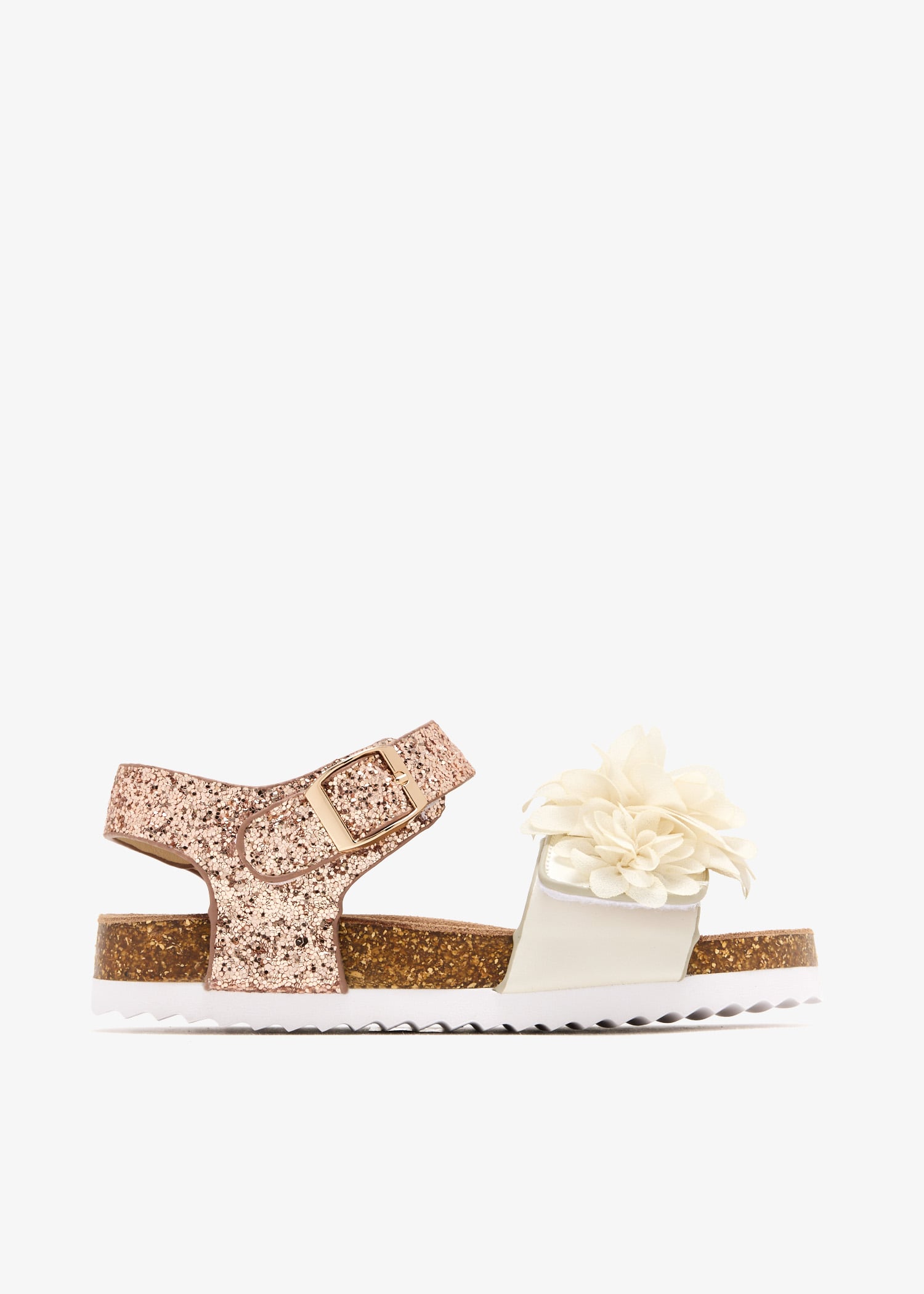 

Flower sandals, Beige