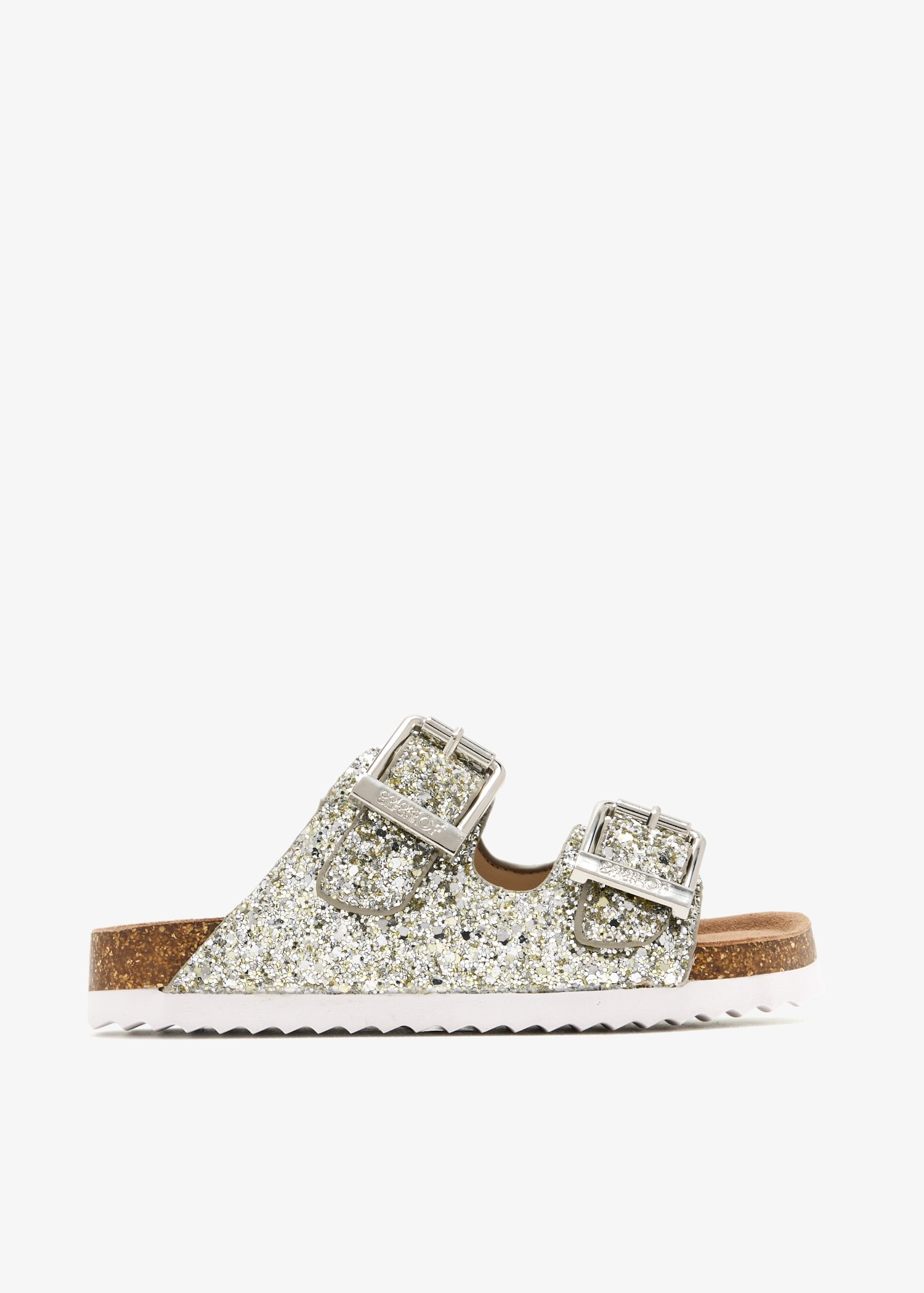 

Glitter sandals, Silver