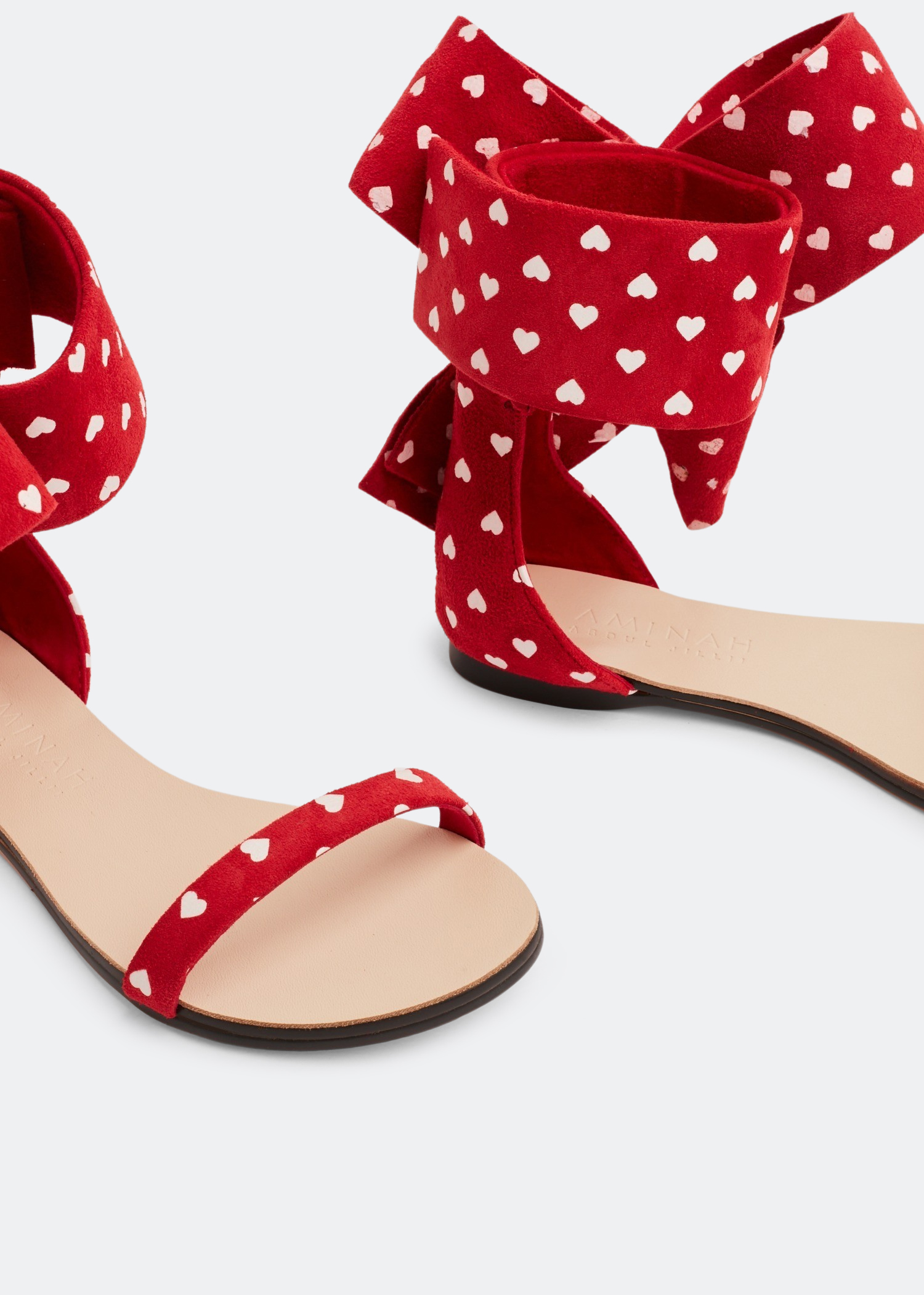 

Bow sandals, Red