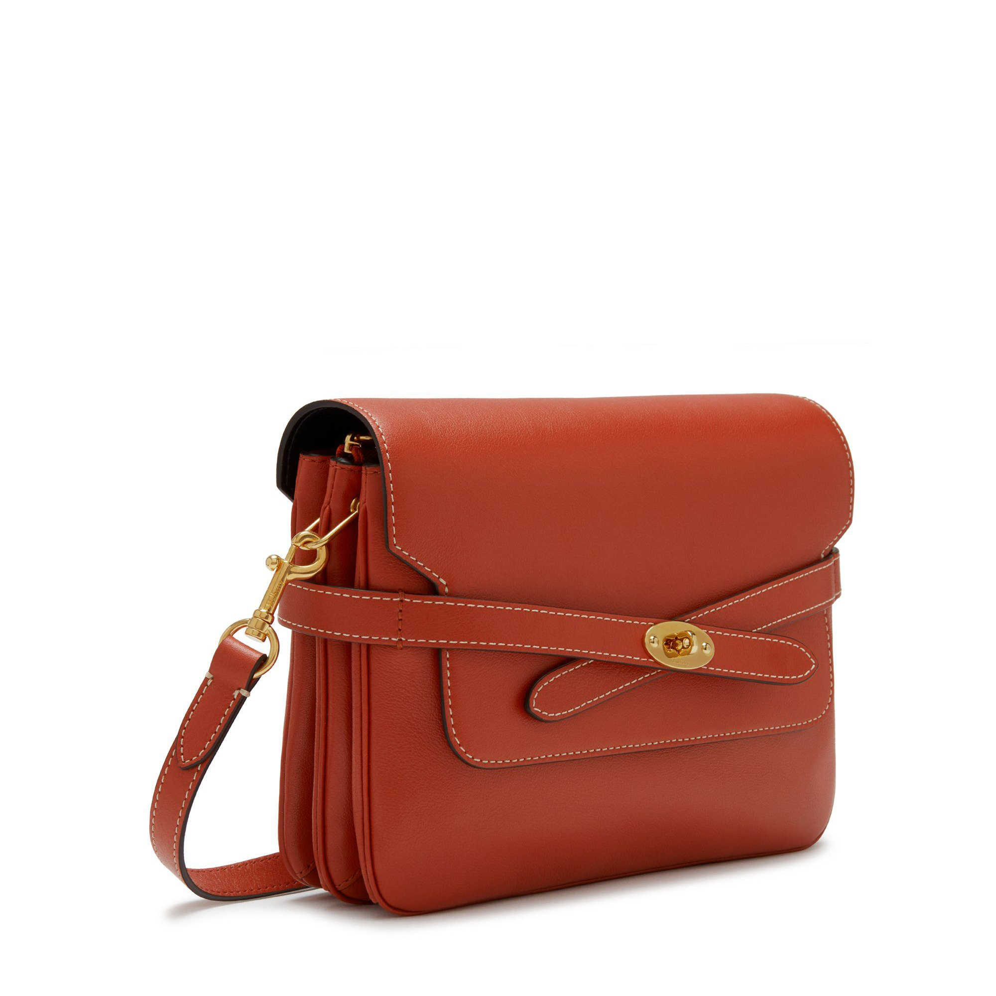 

Belted Bayswater satchel, Red