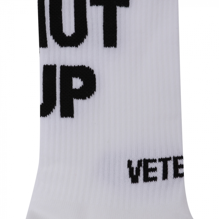 

Shut Up socks, White