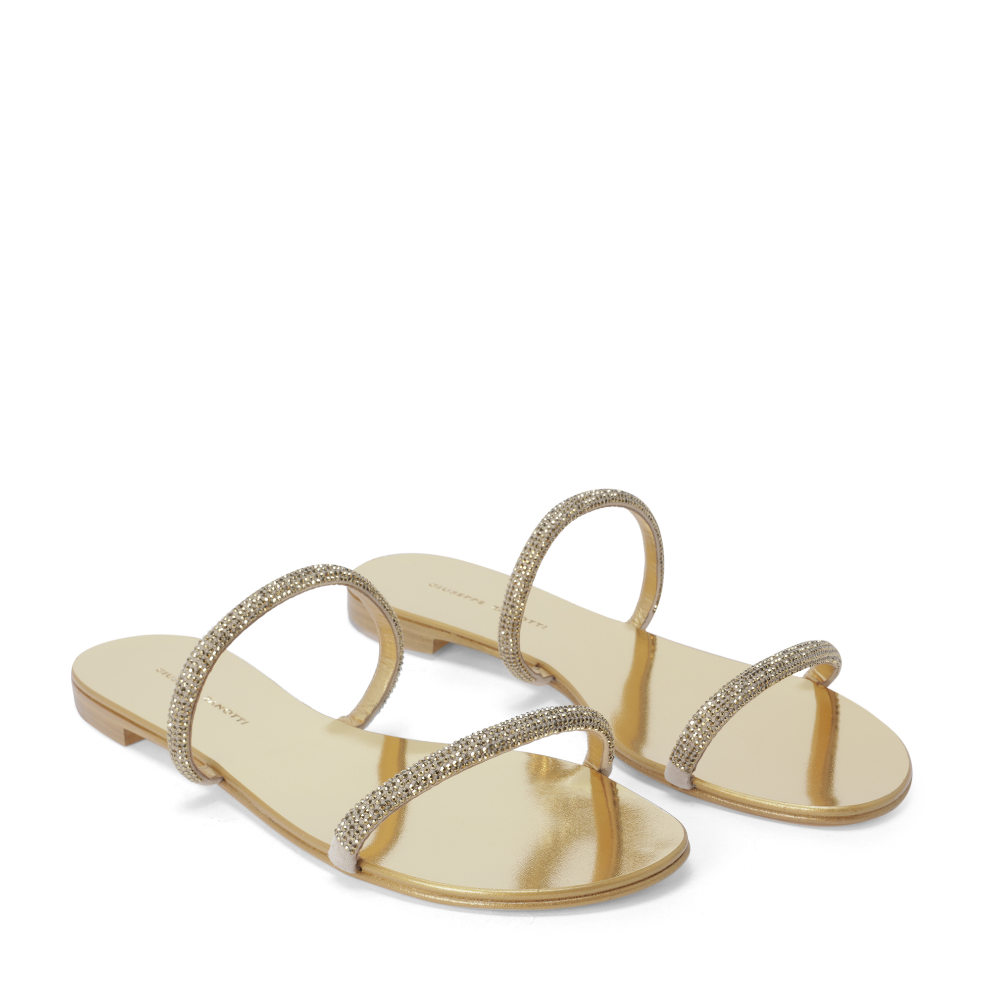 

Croisette crystal sandals, Gold