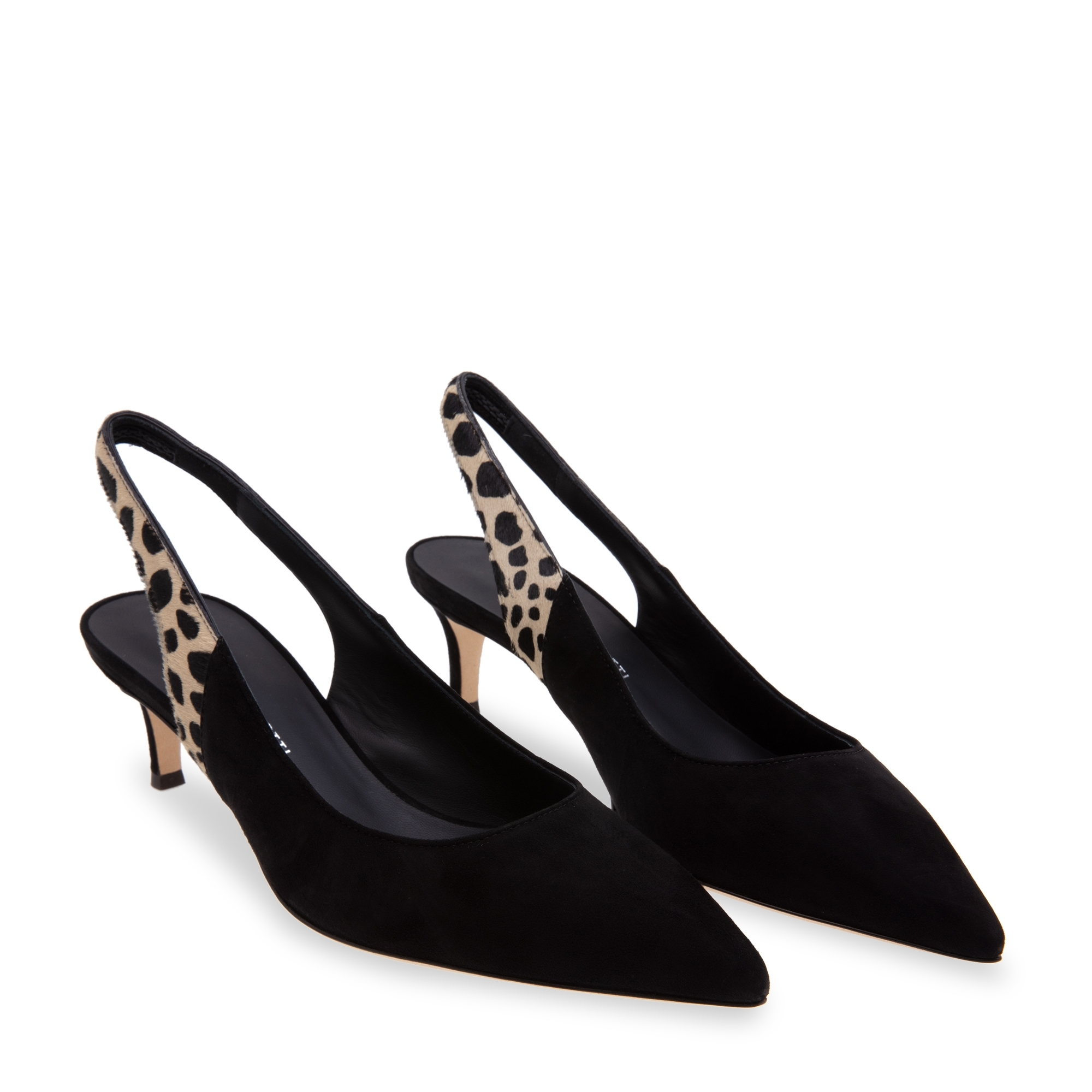 

Suede slingback pumps, Black