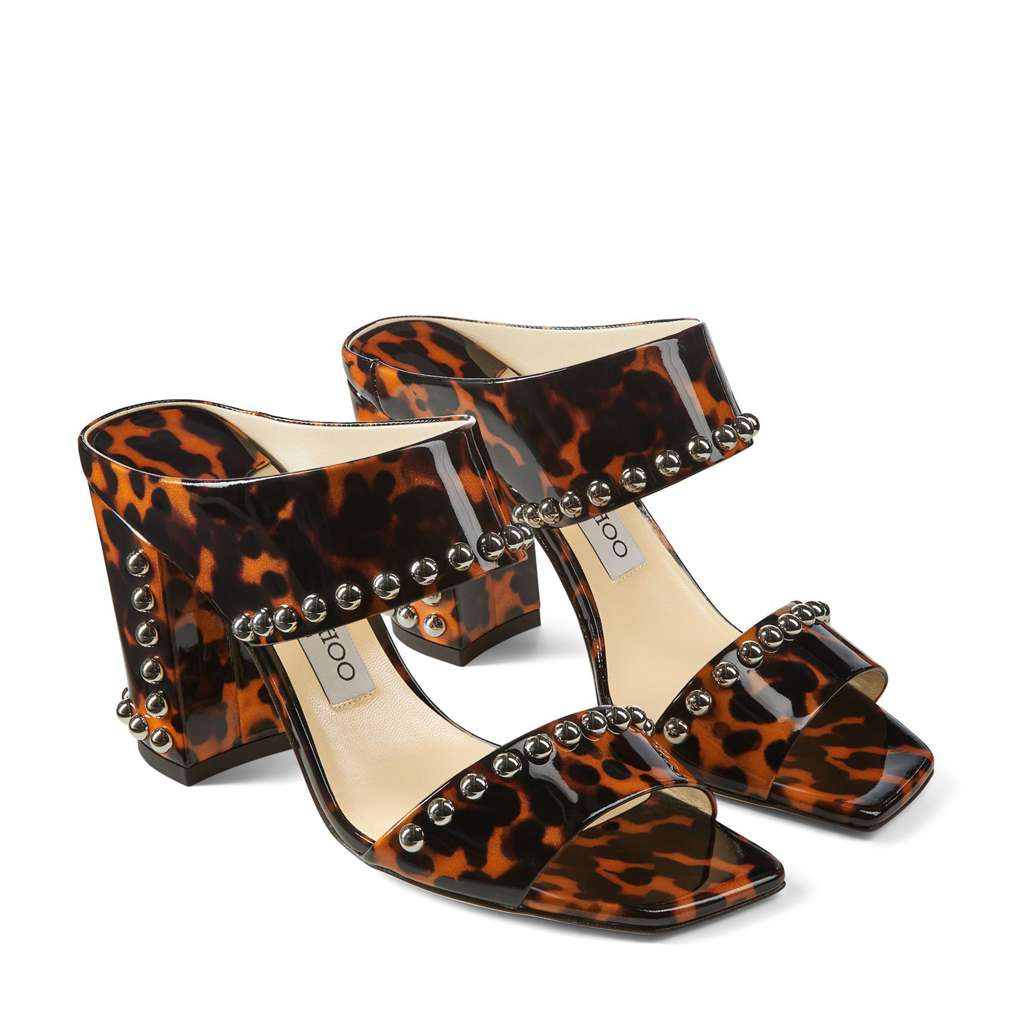 

Matty 85 mules, Animal print