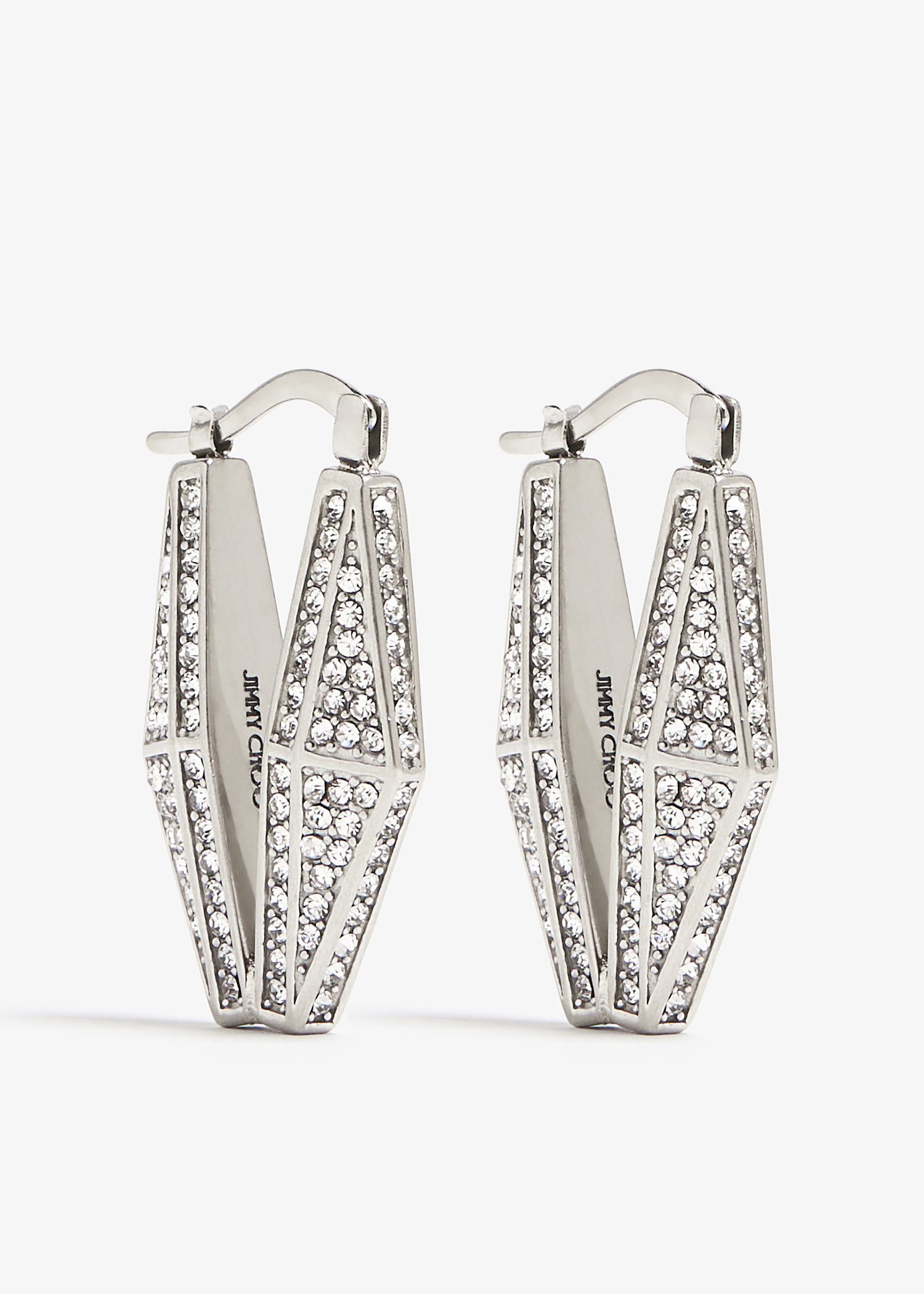 

Diamond chain earrings, Silver