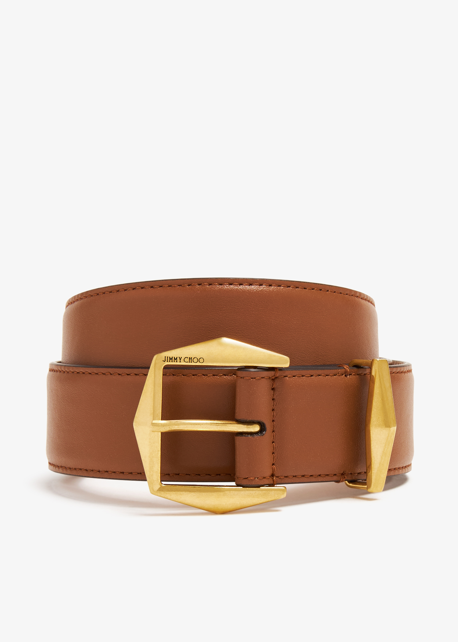 

Diamond clasp belt, Brown