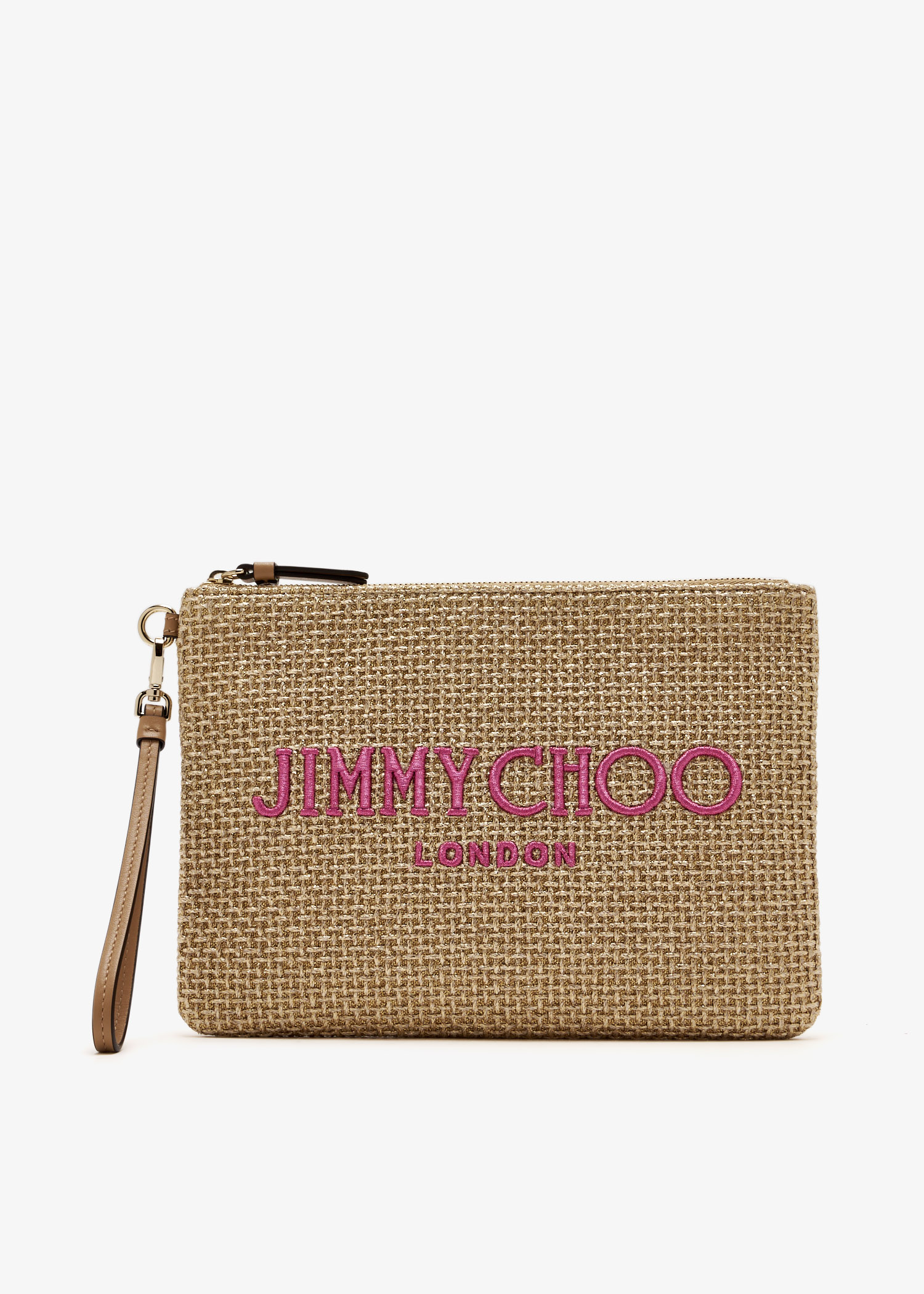 

Zip-top pouch, Beige