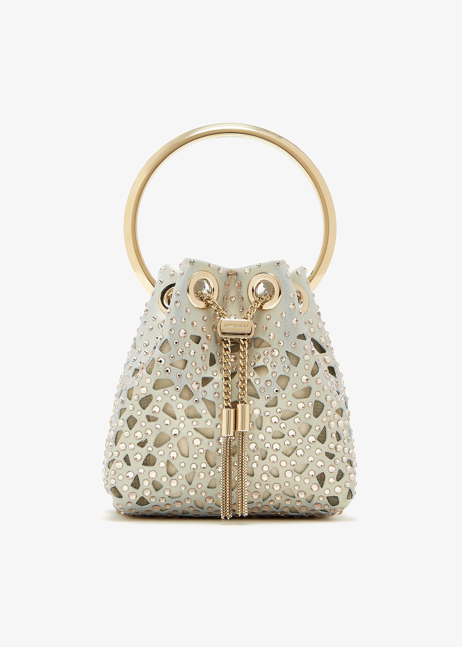 

Micro Bon Bon bucket bag, Grey