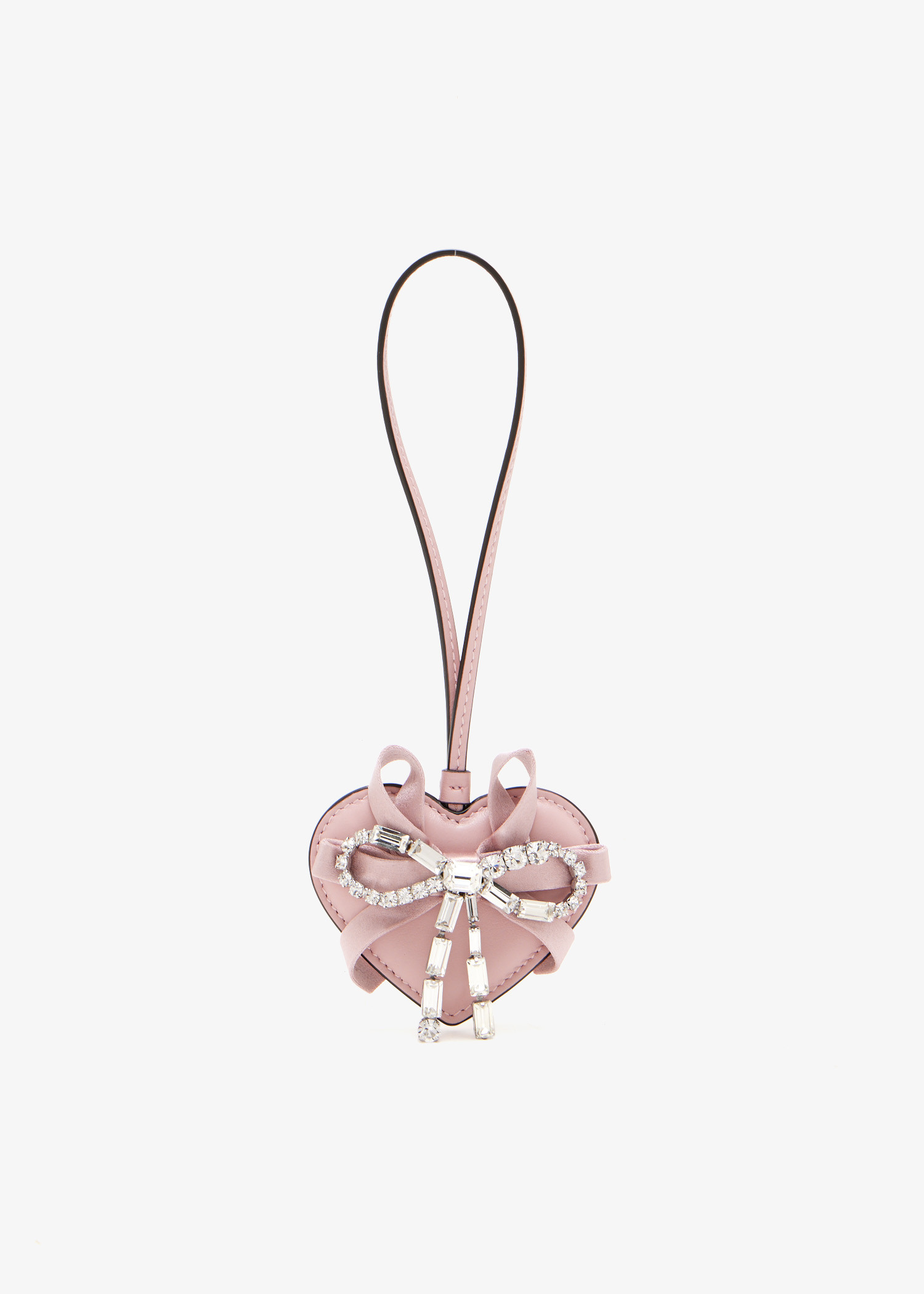 

Heart bag charm, Pink