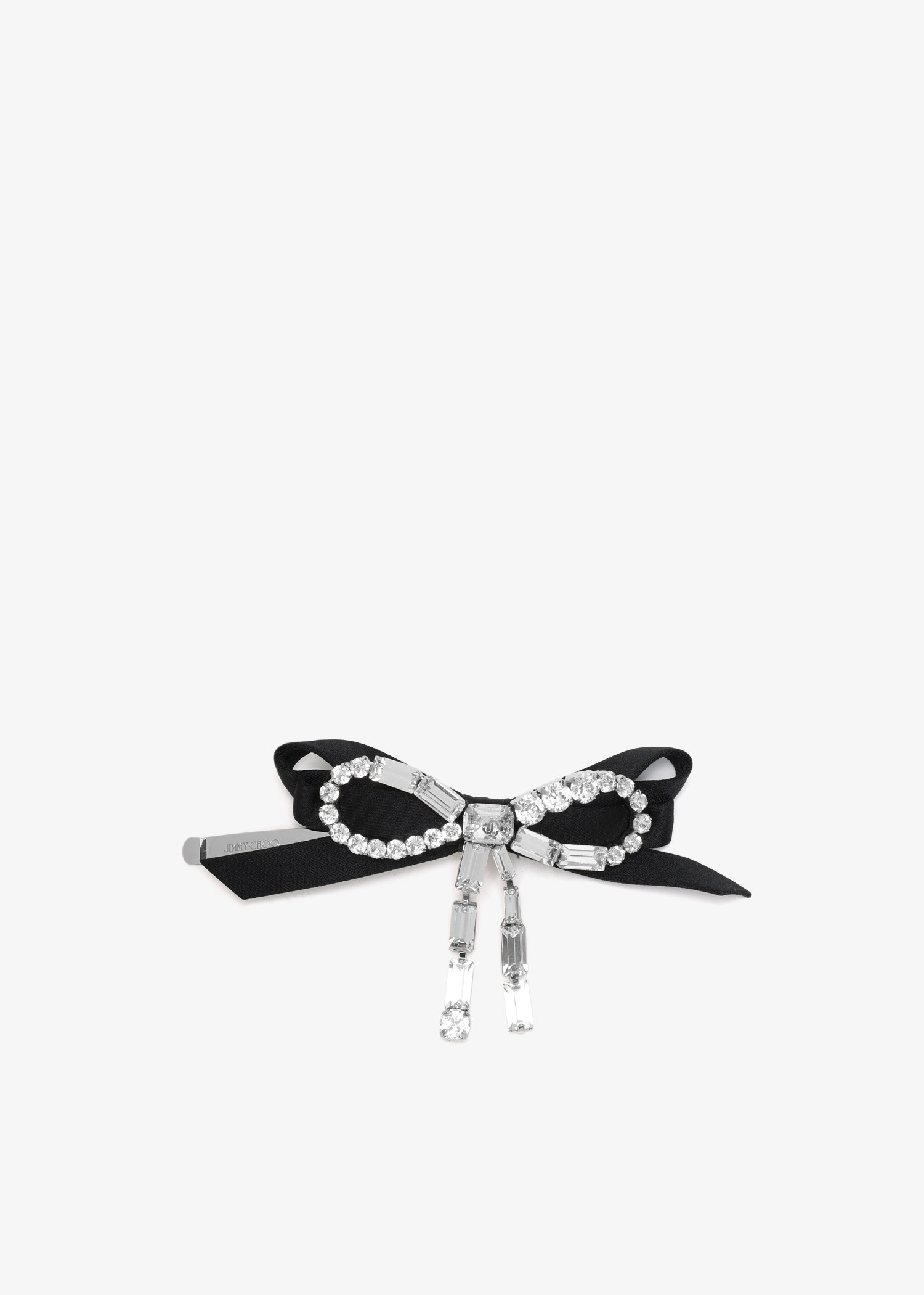 

Crystal Bow clip, Black