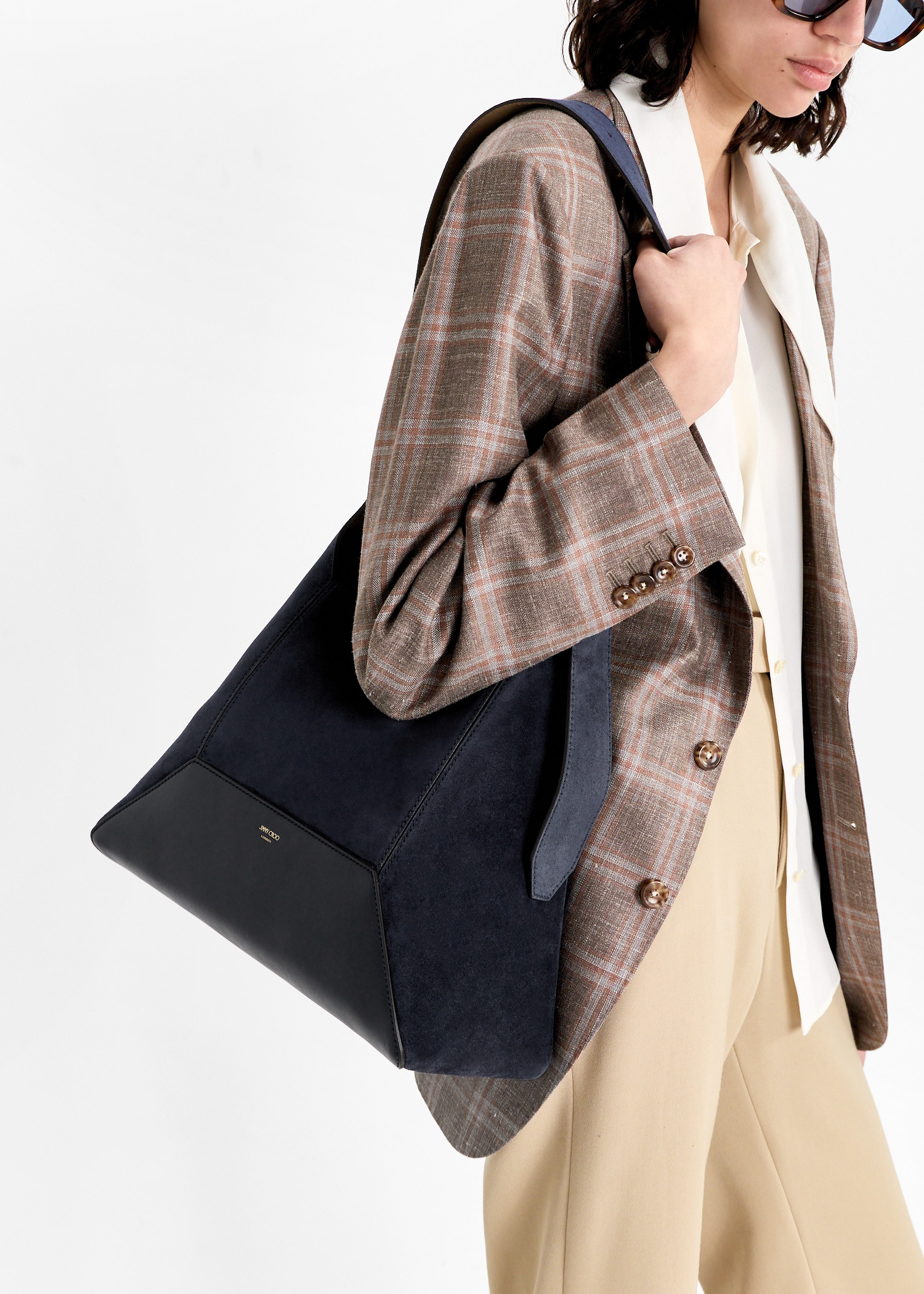 

Diamond Hobo M shoulder bag, Navy