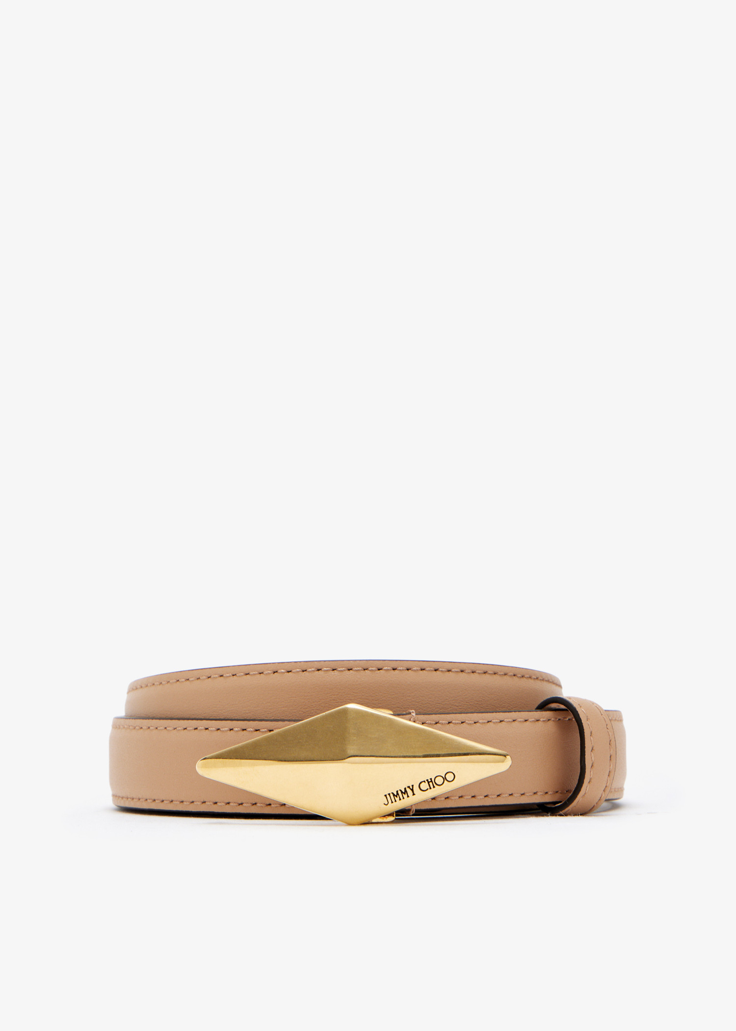 

Diamond clasp belt, Beige