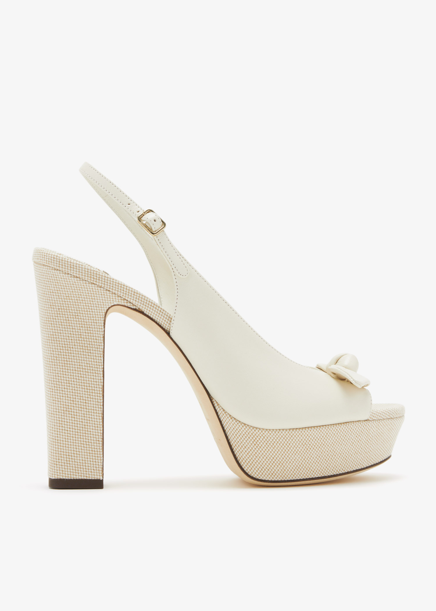 

Ziva 120 platform sandals, Cream