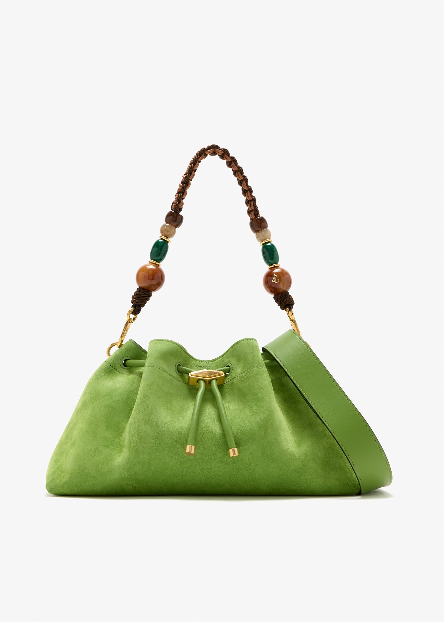 

Cinch Beaded medium shoulder bag, Green
