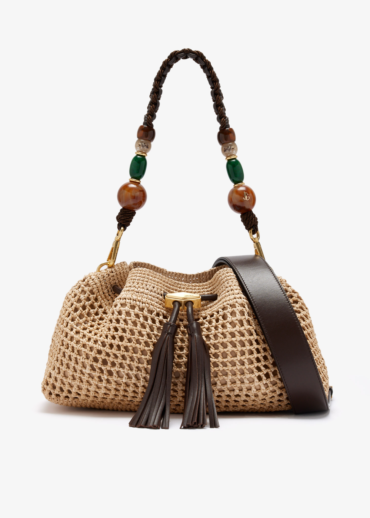 

Cinch medium shoulder bag, Beige