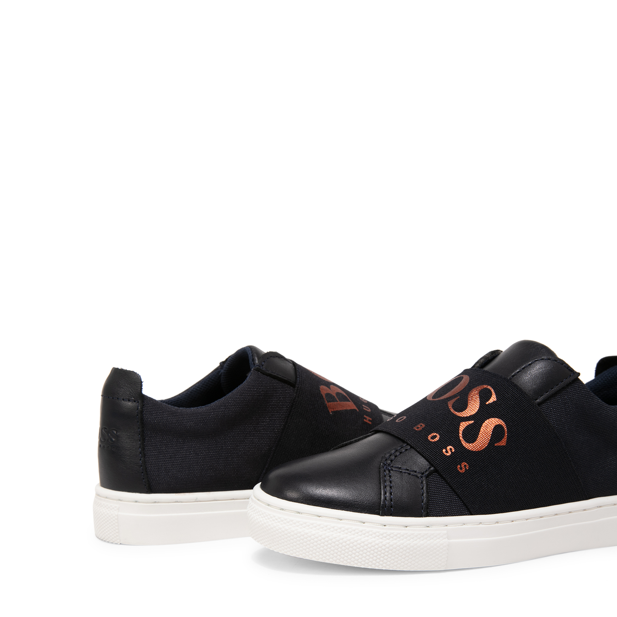 

Leather slip-on sneakers, Blue