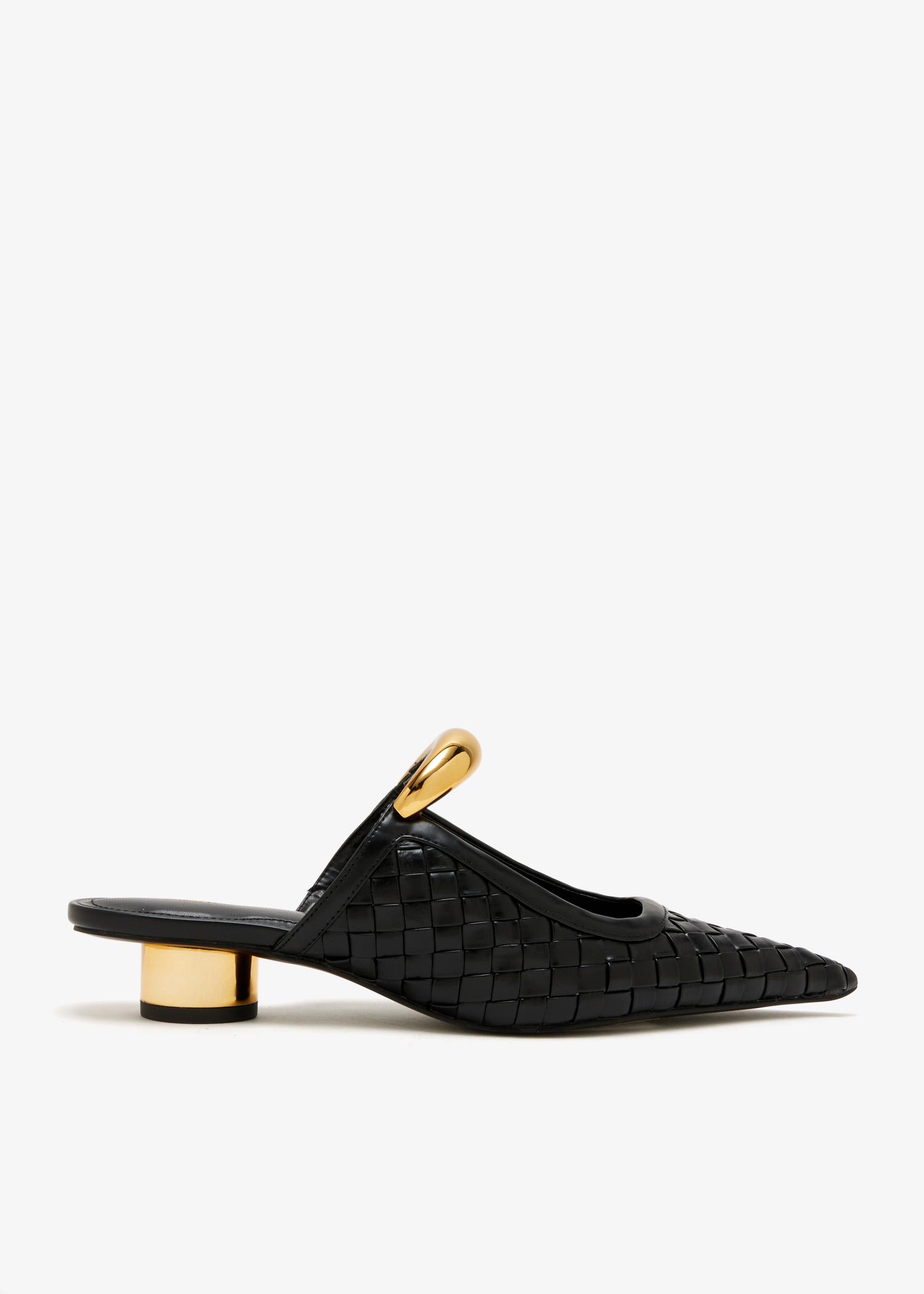 

Helena Weave Pierced mules, Black