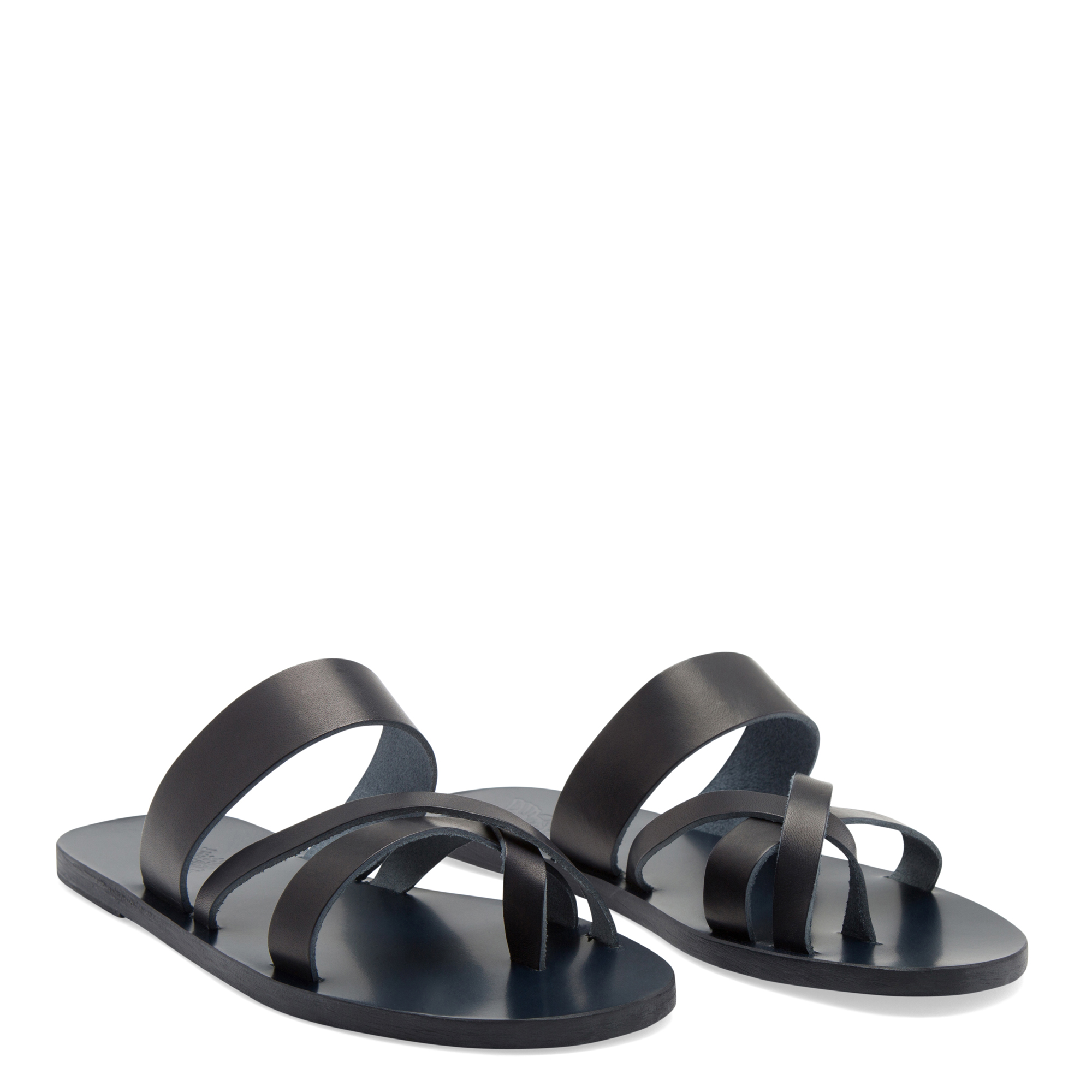 

Leather sandals, Black