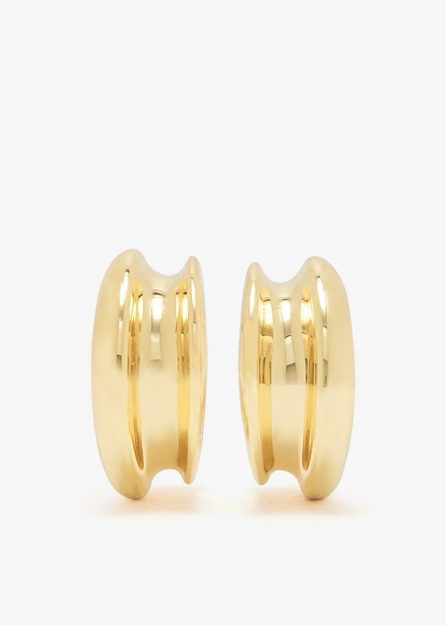 

Mini Lennon hoop earrings, Gold