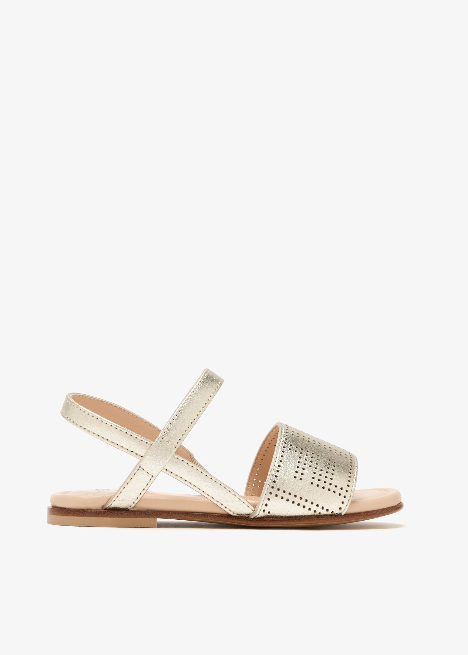 

Leather sandals, Gold