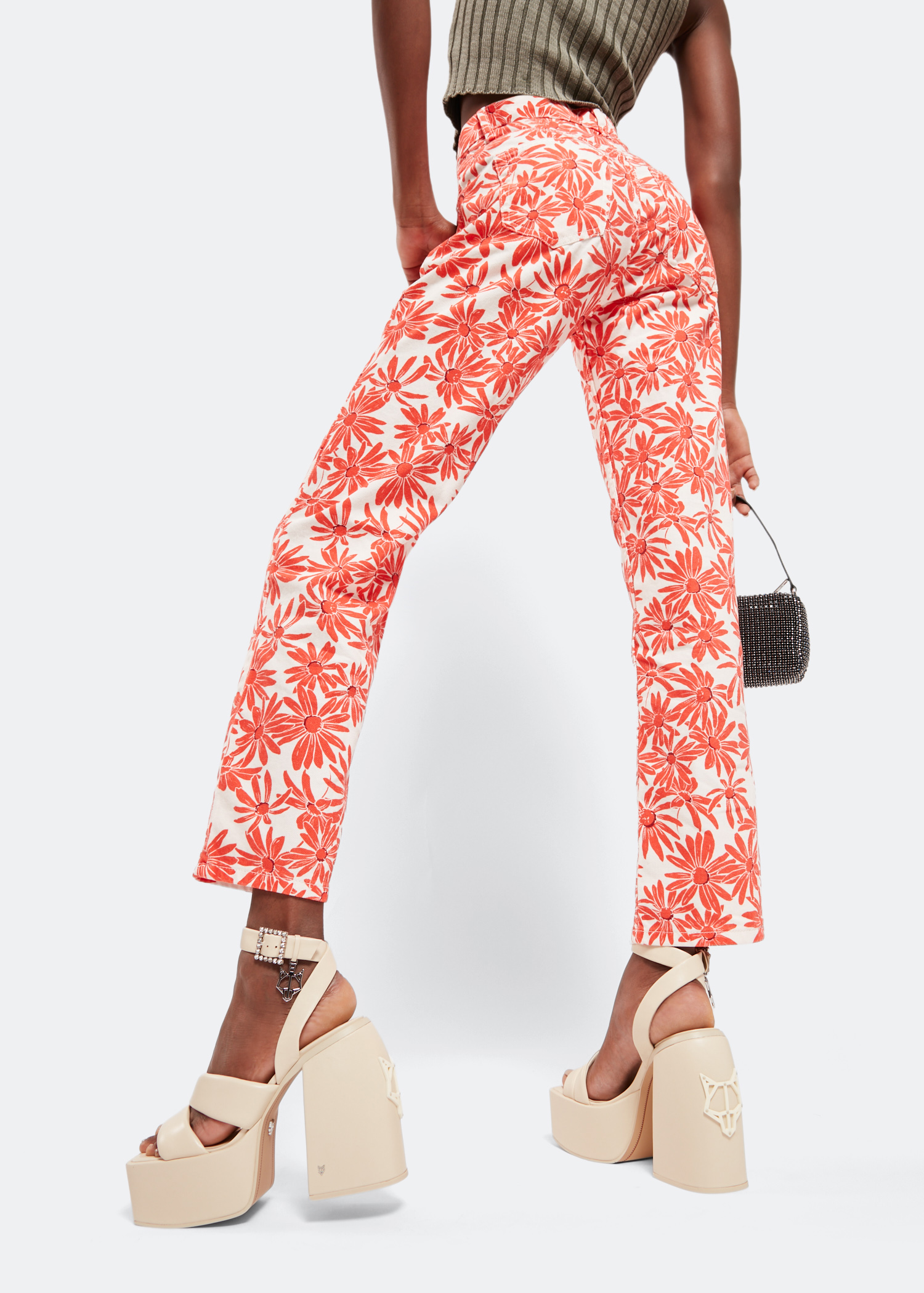 

Jingle platform sandals, Beige