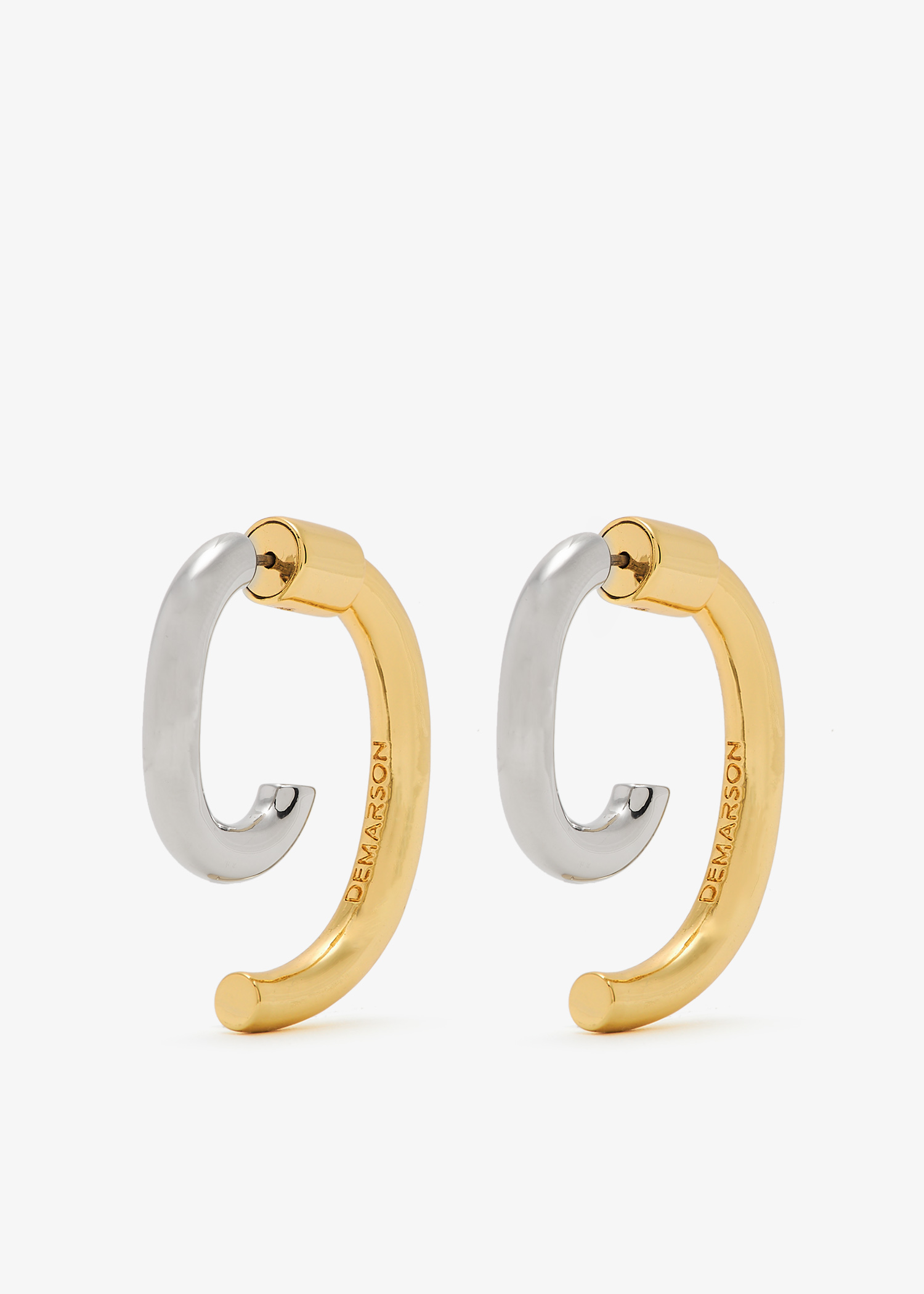 

Luna two-tone earrings, Gold