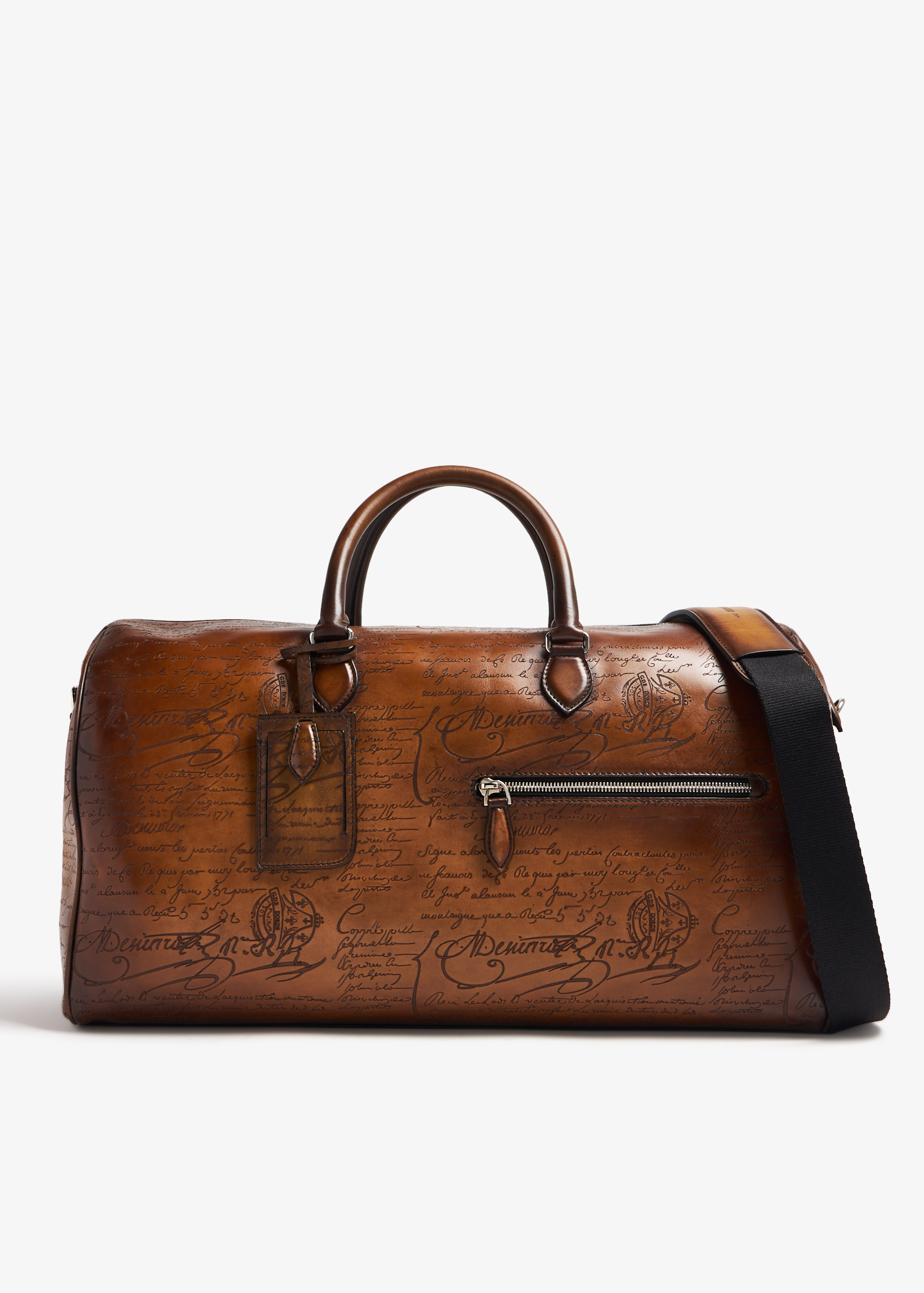 

Jour Off MM Scritto leather travel bag, Brown