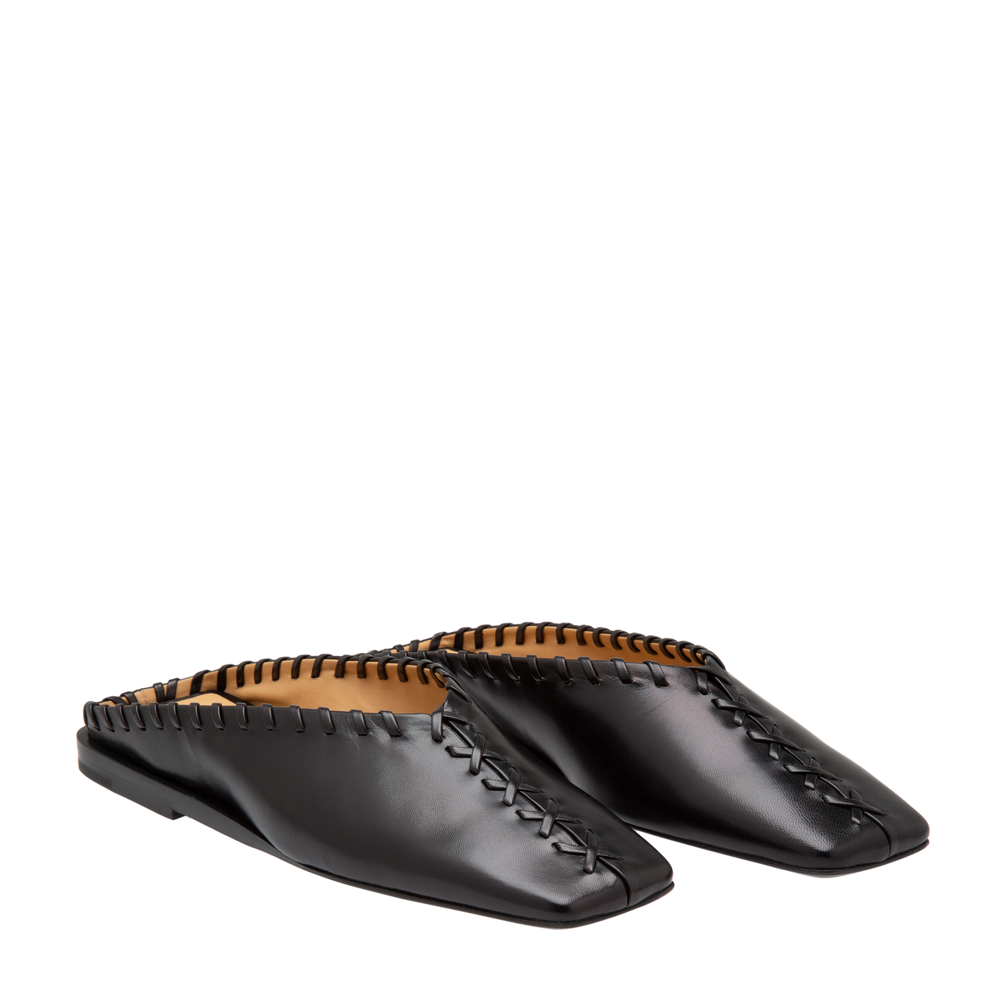 

Tripon flat mules, Black