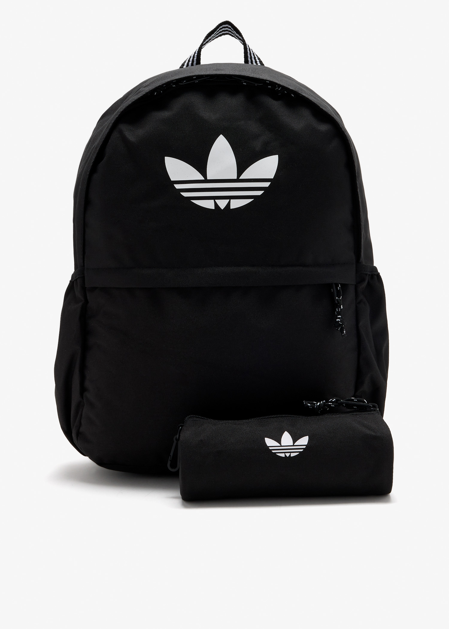 

Logo backpack with pencil case, Black