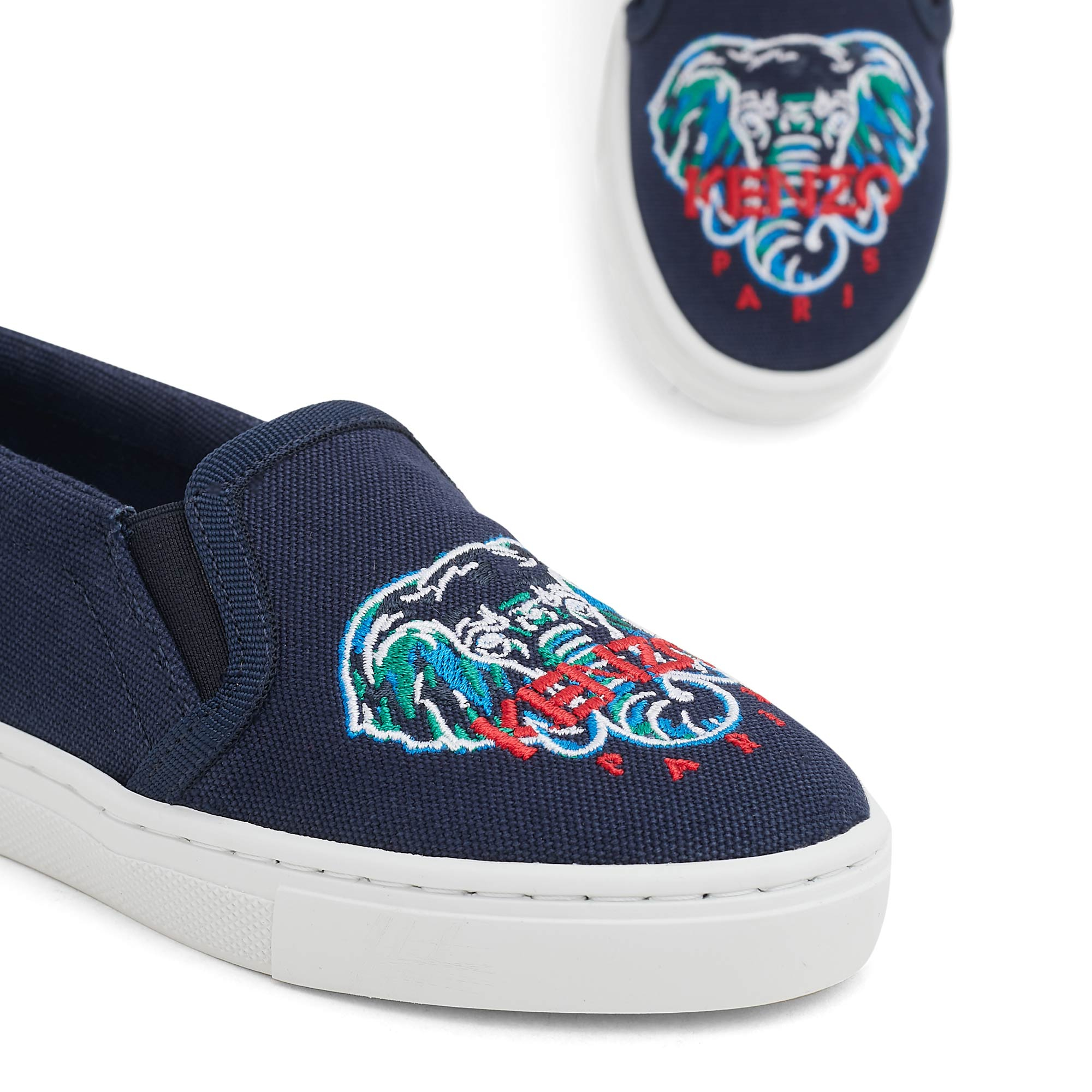 

Elephant embroidered sneakers, Blue