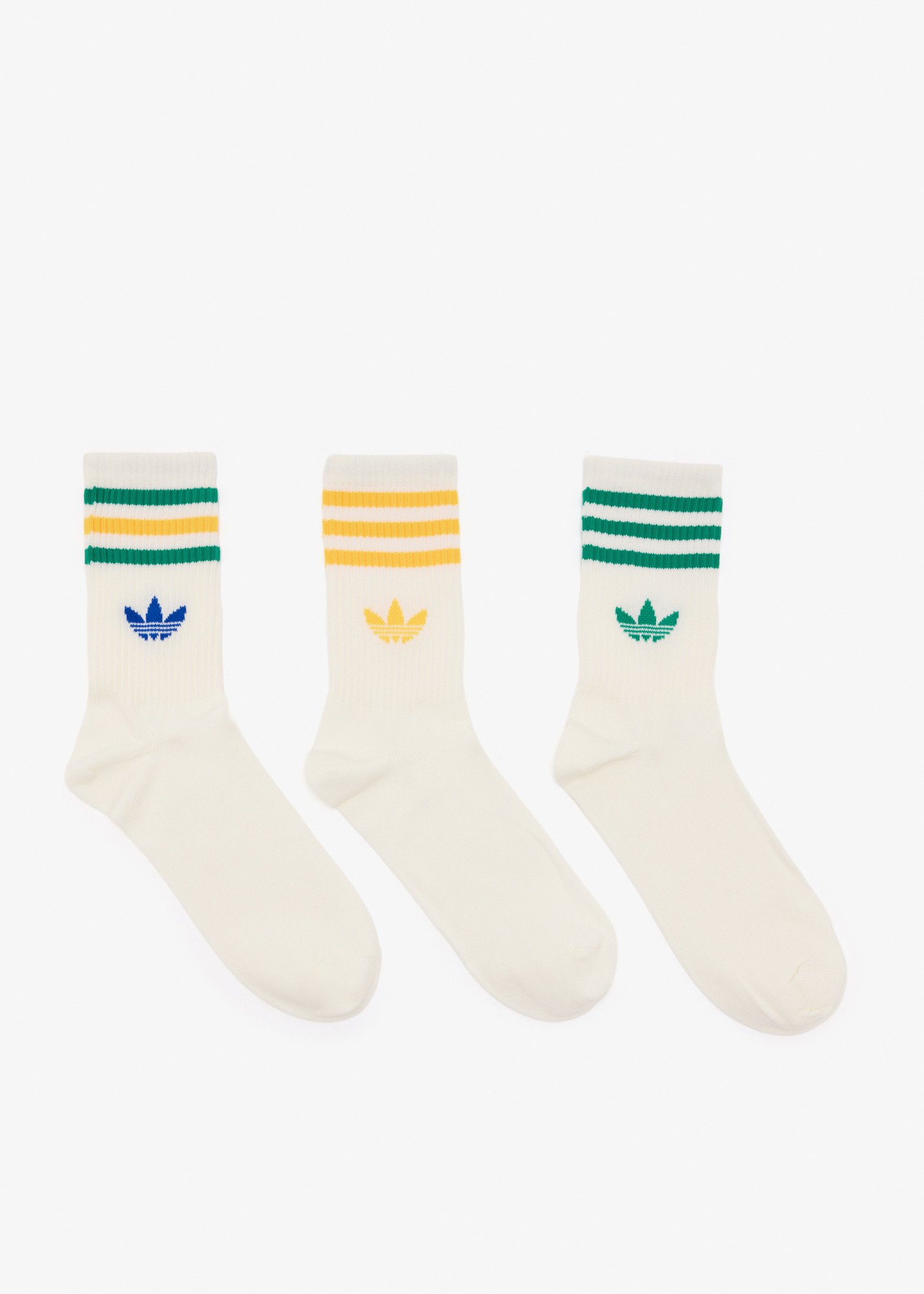 

3-Stripes crew sock set, Cream