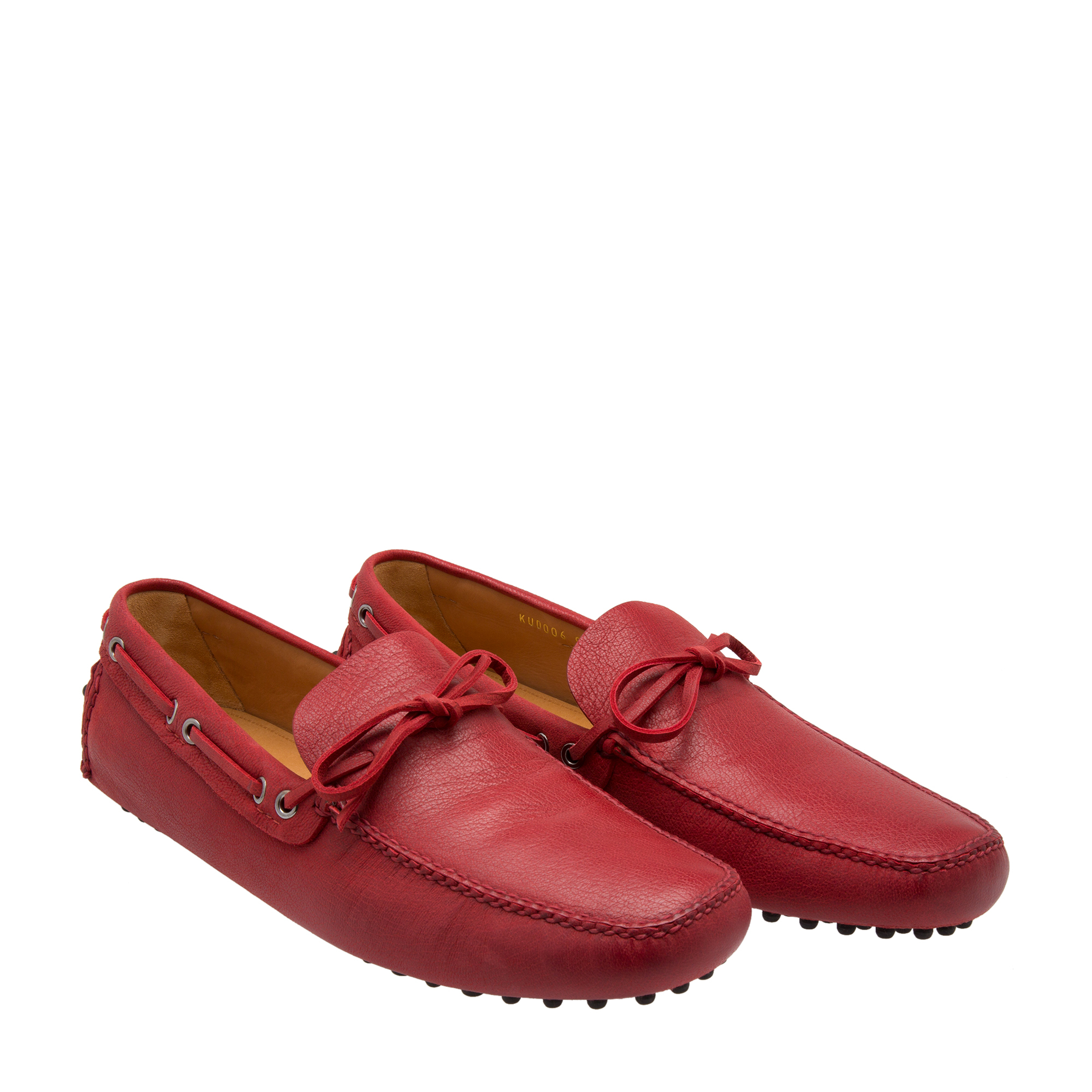 

Leather driving shoes, Red