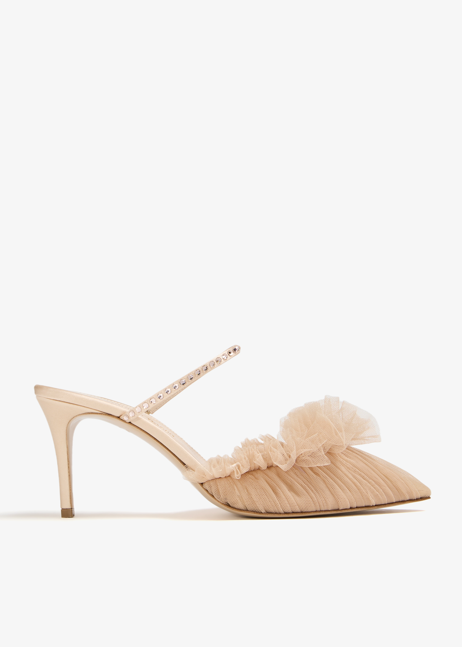 

Franca Glitz mules, Beige