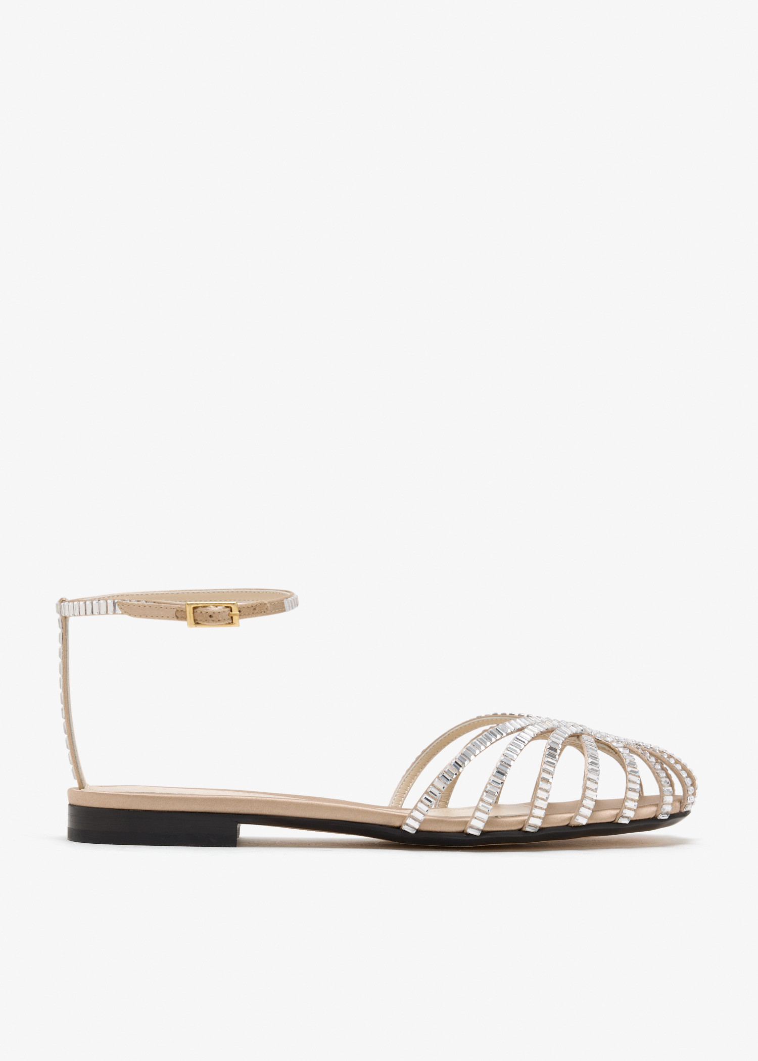 

Rebecca flat sandals, Beige