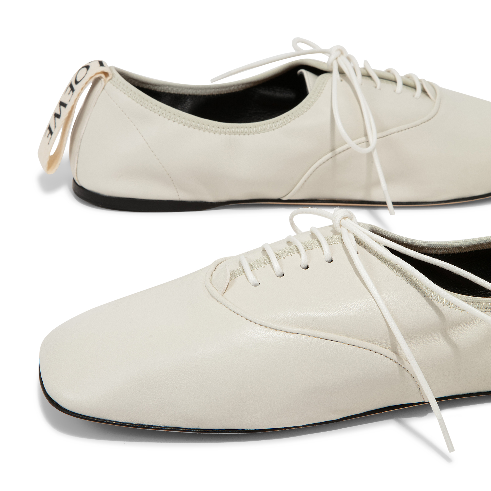 

Soft derby shoes, White
