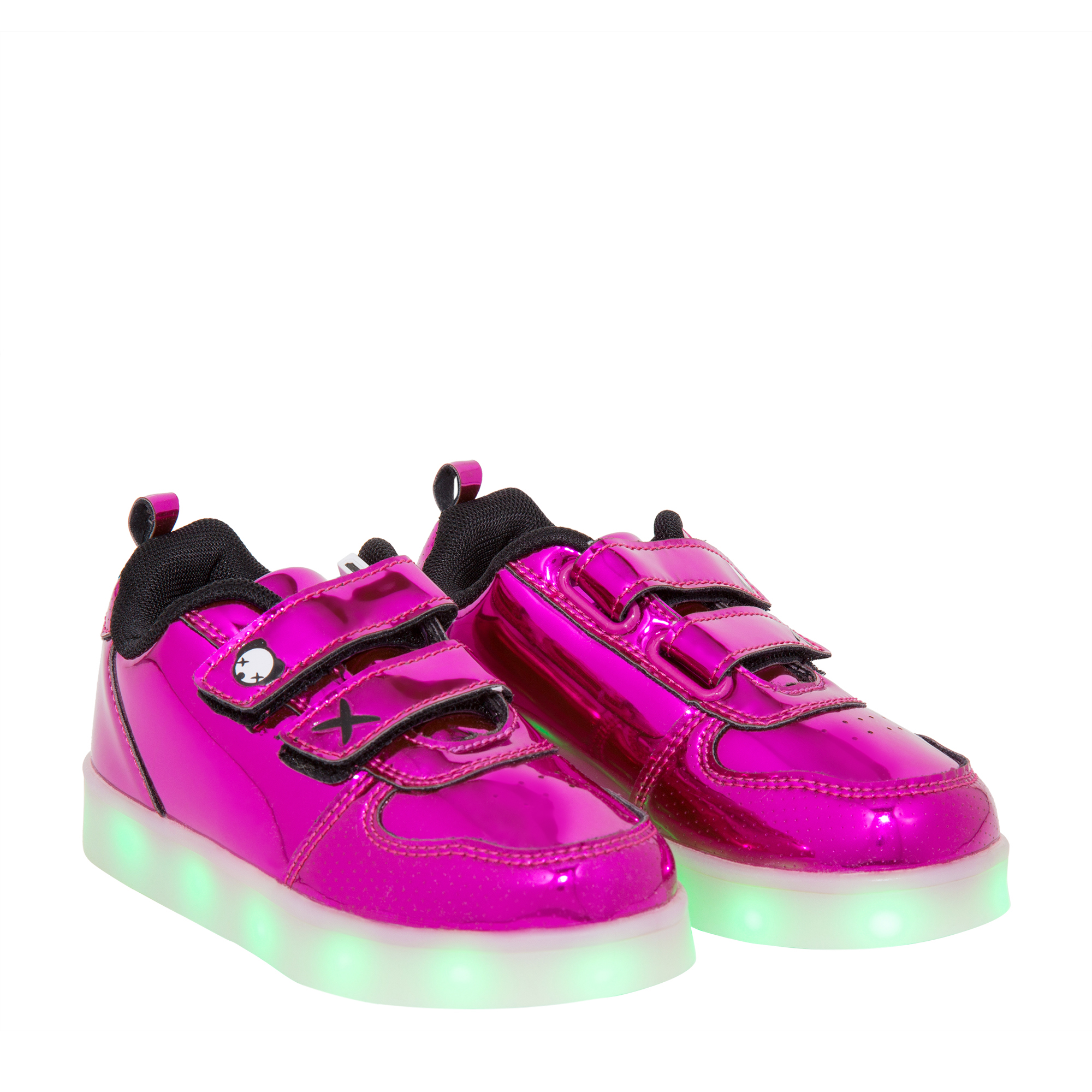 

LED pop patent leather sneakers, Pink