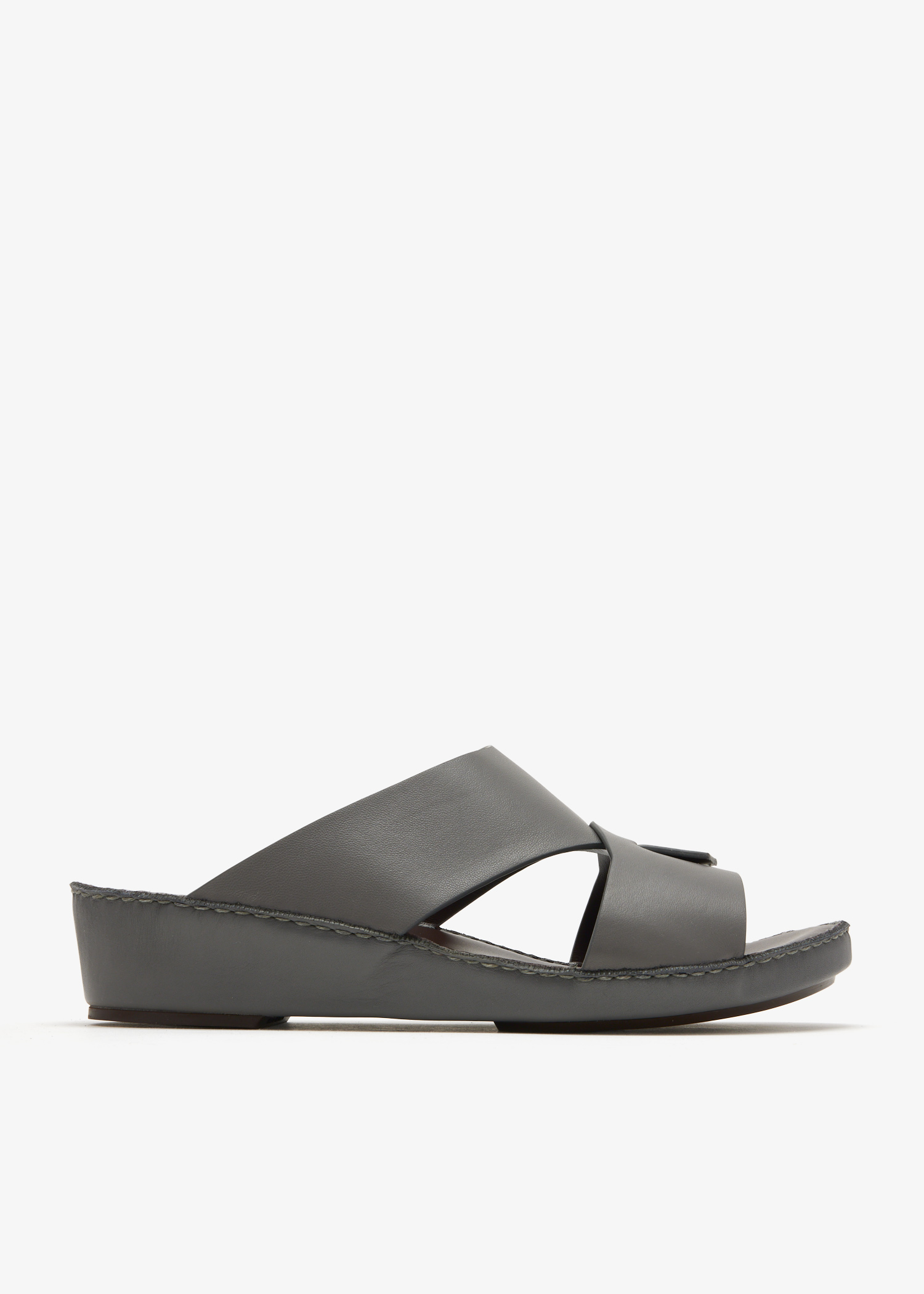 

Piega Cucire nappa leather sandals, Black