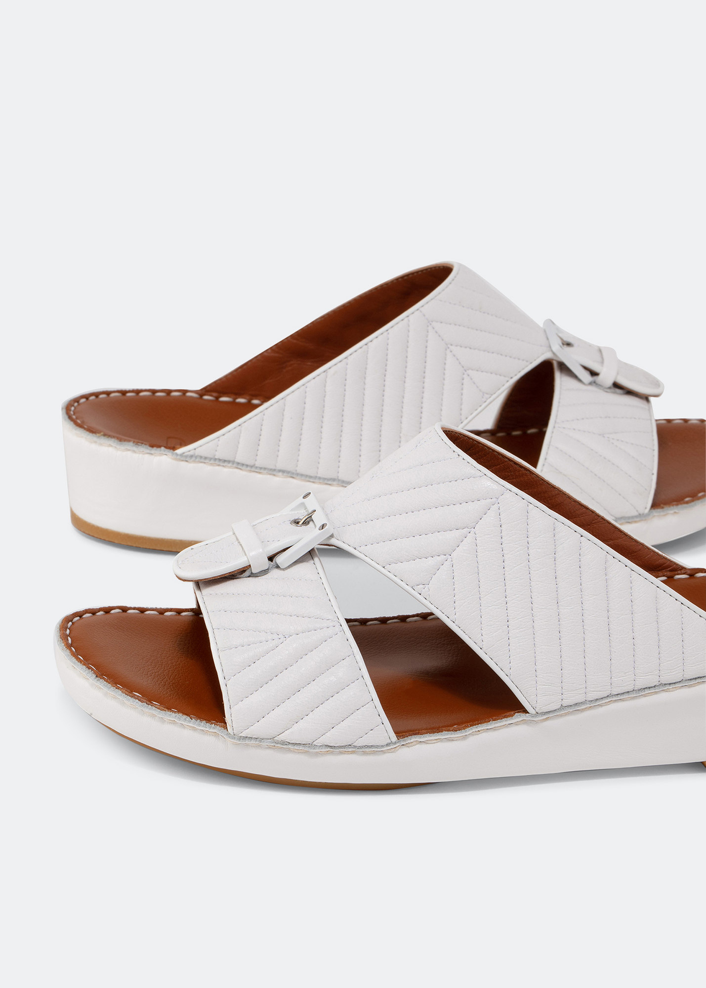 

Cinghia large Spiga sandals, White